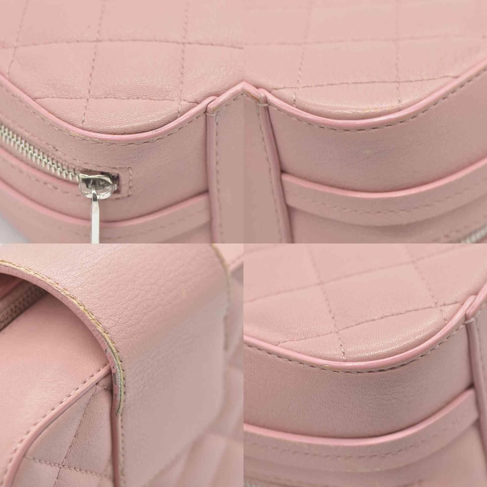 Chanel $4200 Chanel Lambskin Quilted Mini CC Box Camera Bag Pink Size ONE SIZE - 3 Thumbnail