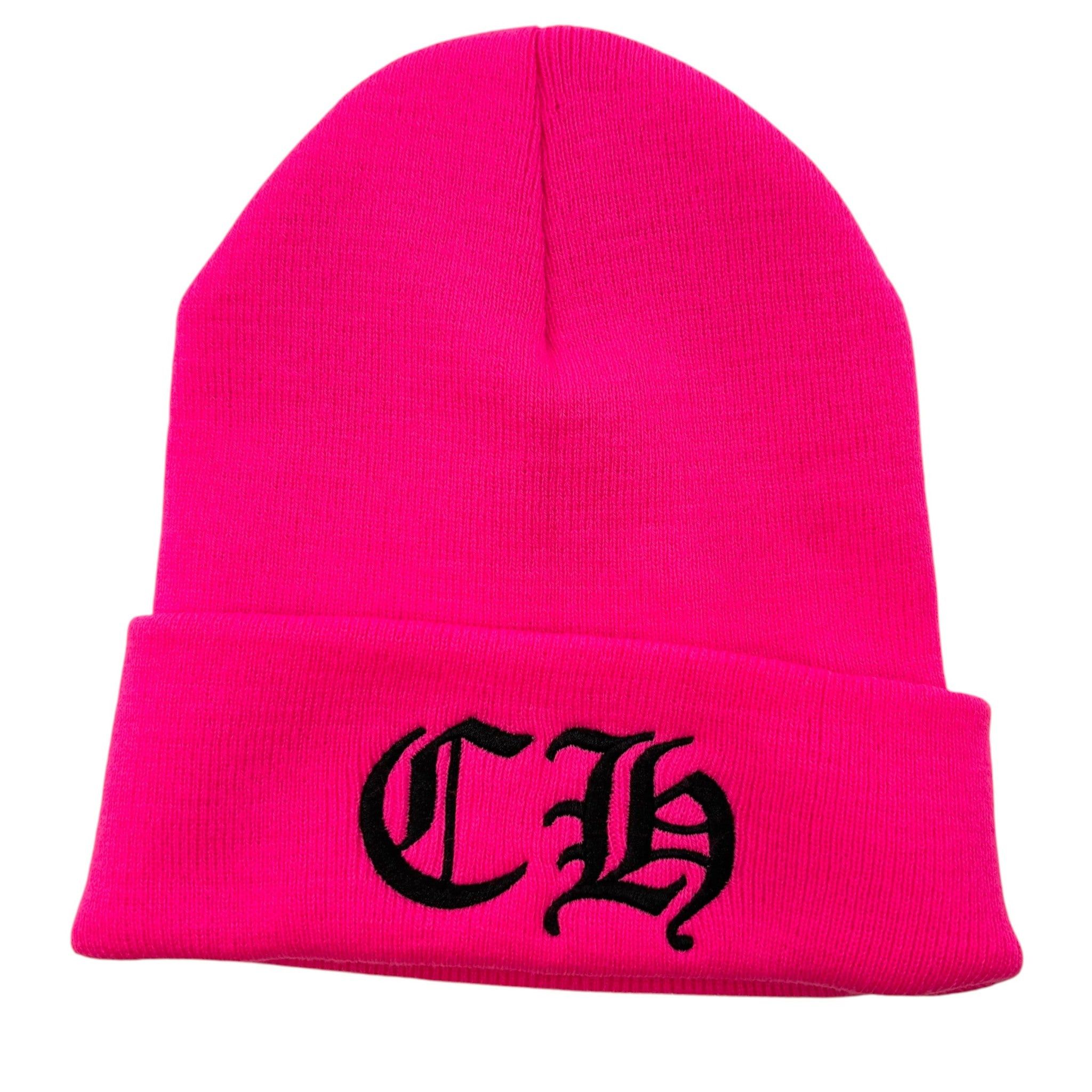 Chrome Hearts Logo Beanie Pink Size ONE SIZE - 1 Thumbnail