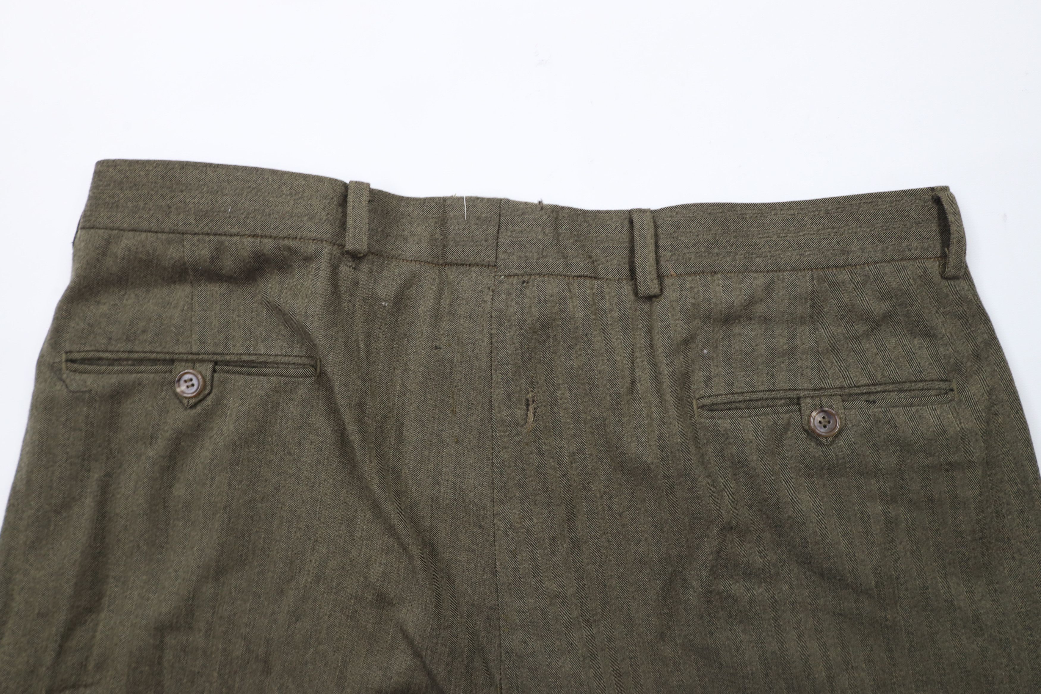 Vintage Vintage 90s Streetwear Herringbone Wide Leg Chino Pants Size US 36 / EU 52 - 15 Thumbnail