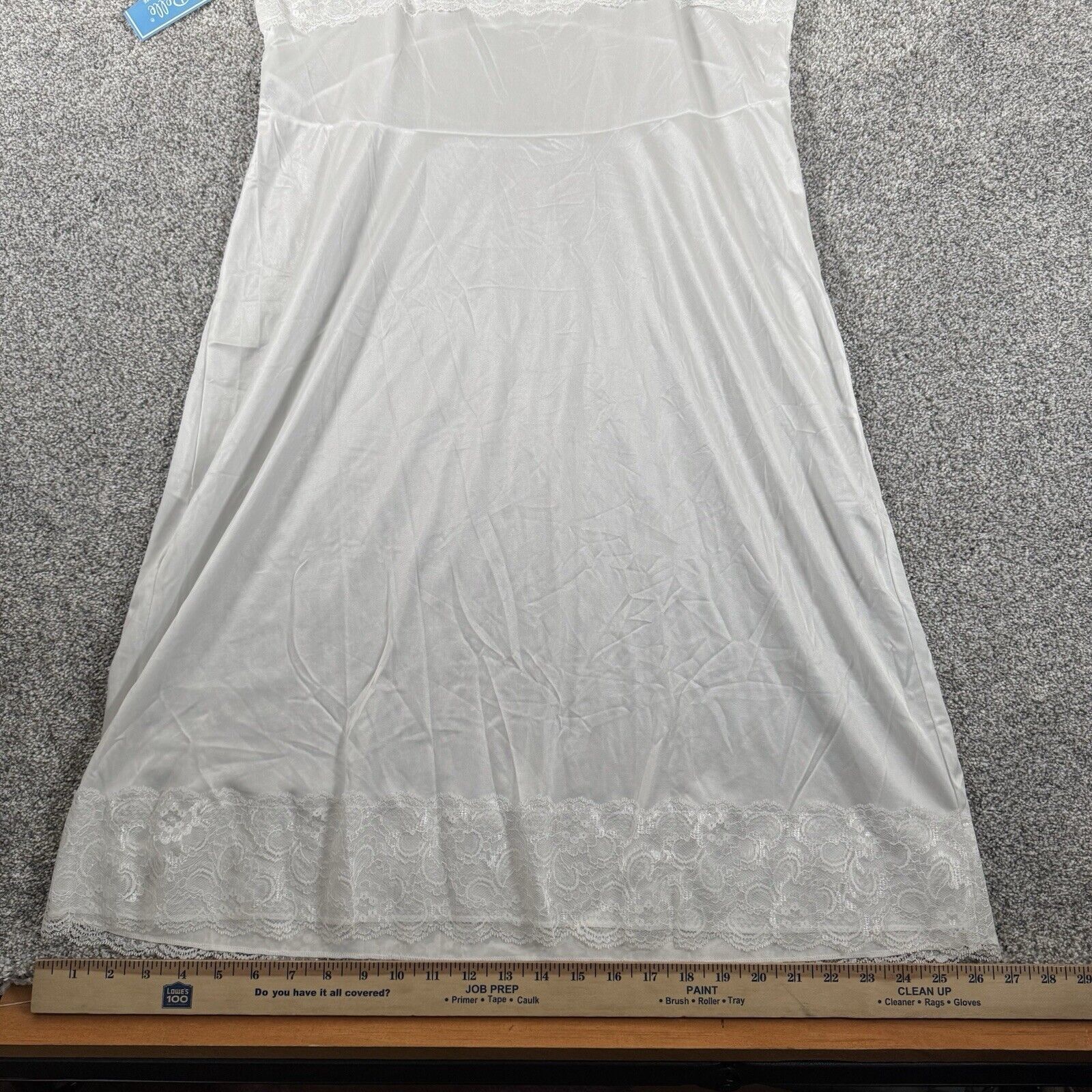 Other Dixie Belle Slip Dress 40 Lace Satin Vintage 80s Coquette Size ONE SIZE - 8 Thumbnail