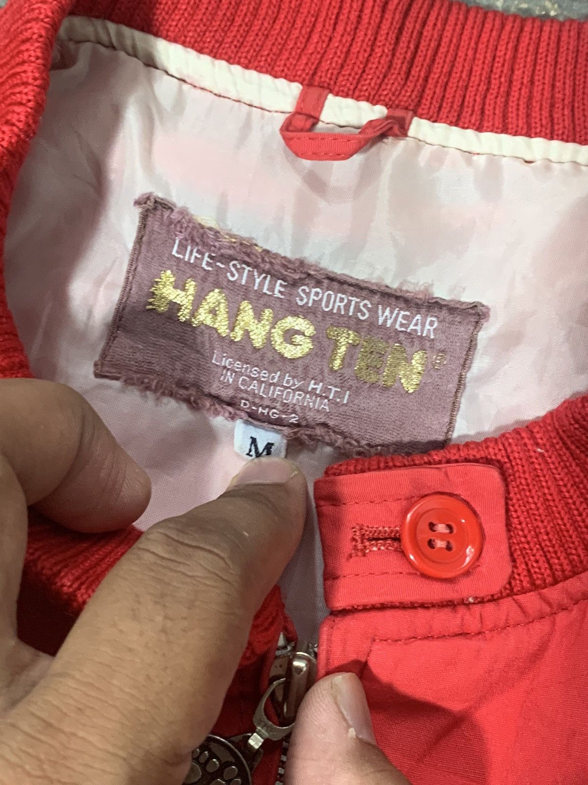 Hang Ten Set/Combo Vintage 80's/90's Hang Ten Jacket & Velvet Tshirt Size US M / EU 48-50 / 2 - 4 Thumbnail