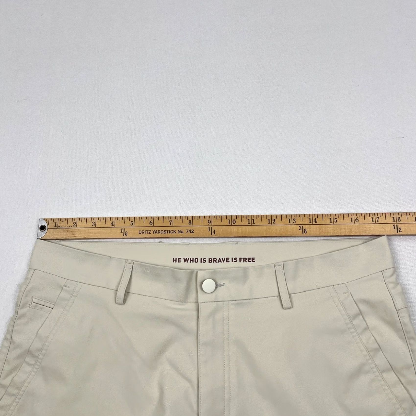 Vintage Marcus Pierce Renegade Pants Mens 34 x 31 Slim Straight Birch Brown Casual Golf Pants Mens Slim 34x31 Brown Exterior: Button, Zipper, Logo Vintage: No Size US 34 / EU 50 - 3 Thumbnail