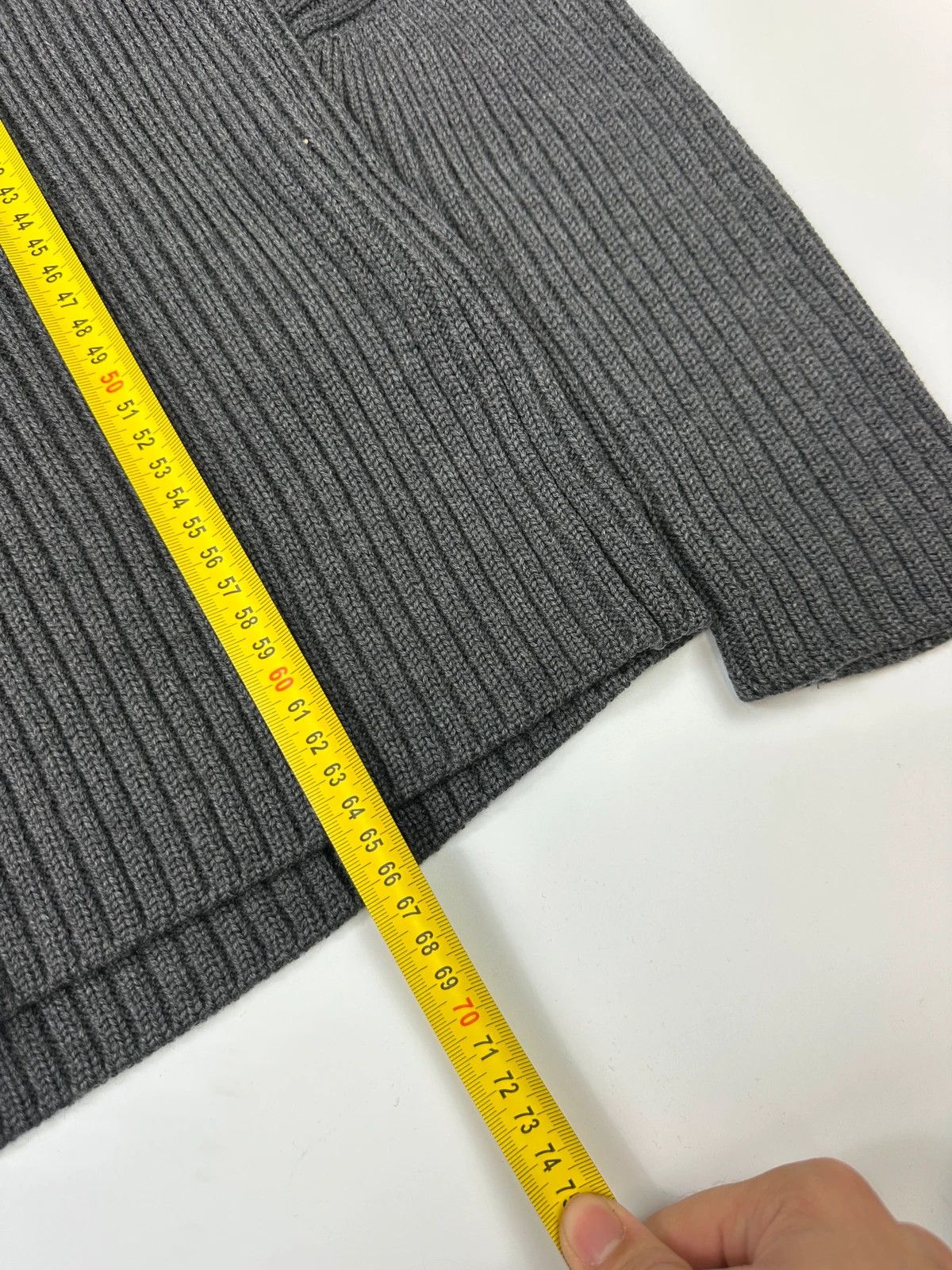 Prada Prada Sport FW2004 Grey Ribbed Wool Knit Sweater Size US M / EU 48-50 / 2 - 8 Thumbnail