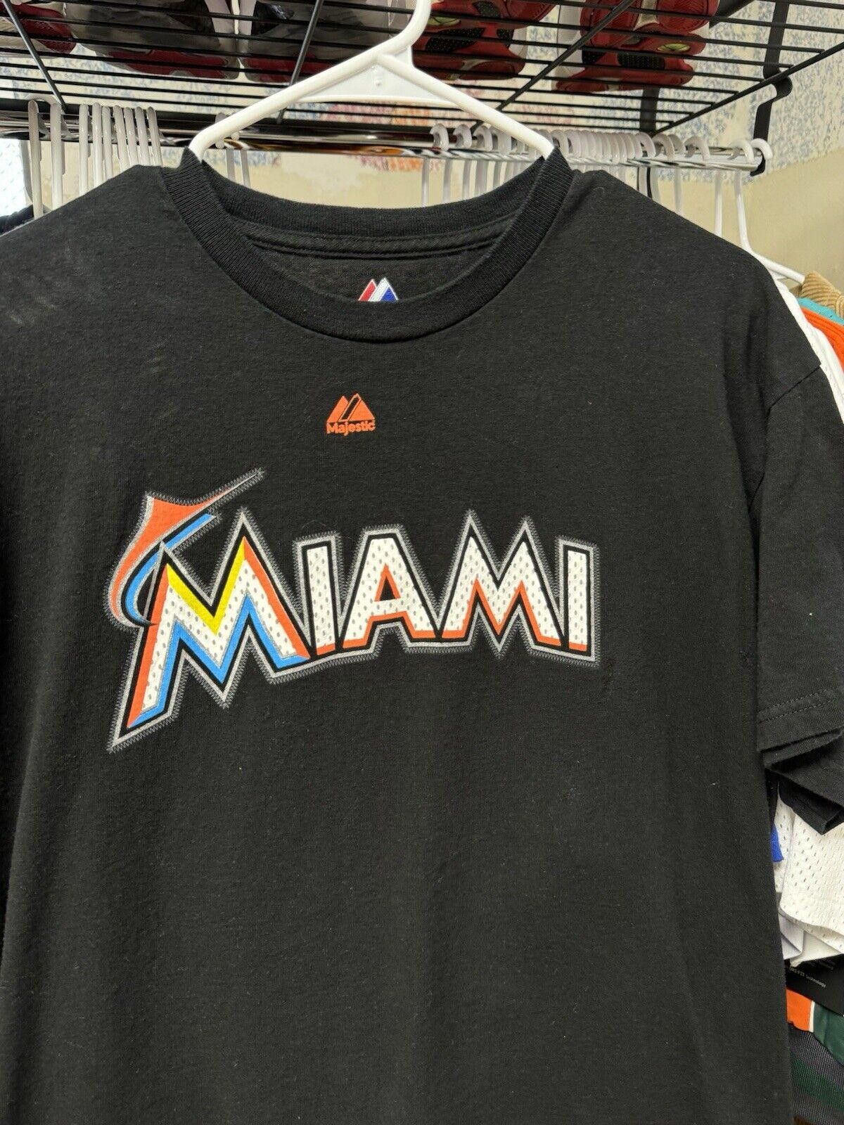 Majestic MLB Majestic Miami Marlins Stanton Tshirt Size US XXL / EU 58 / 5 - 4 Thumbnail