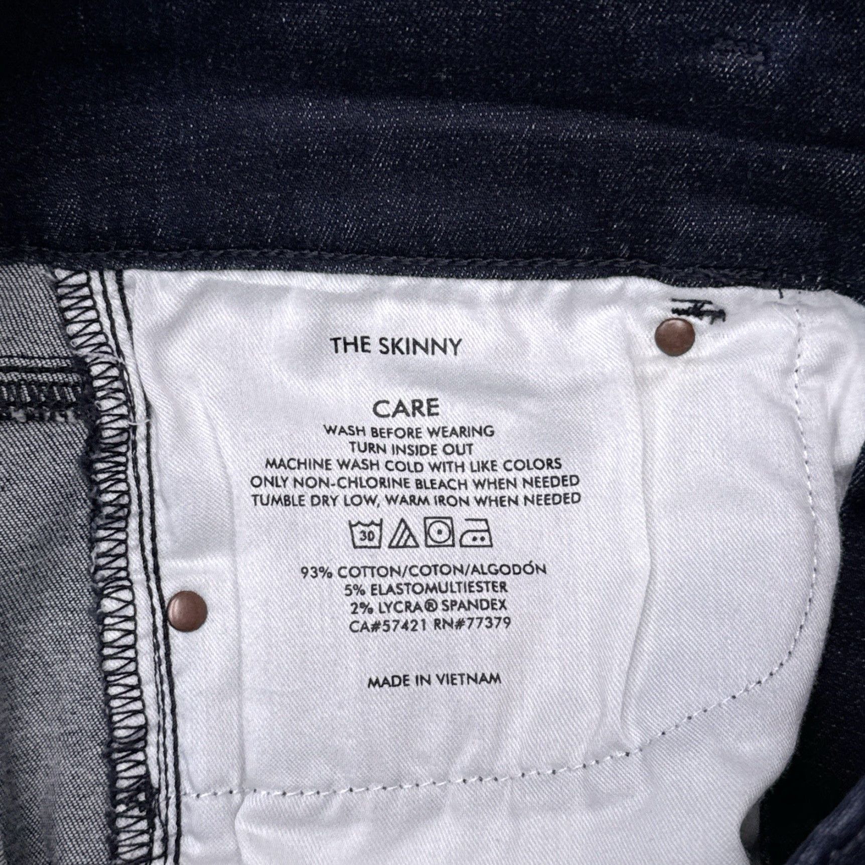 Ann Taylor Ann Taylor Jeans Womens 6 Skinny High Rise Stretch Denim Blue 5-Pocket City Zip Button Slim Regular Machine Washable Holiday? Size 28" / US 6 / IT 42 - 5 Thumbnail