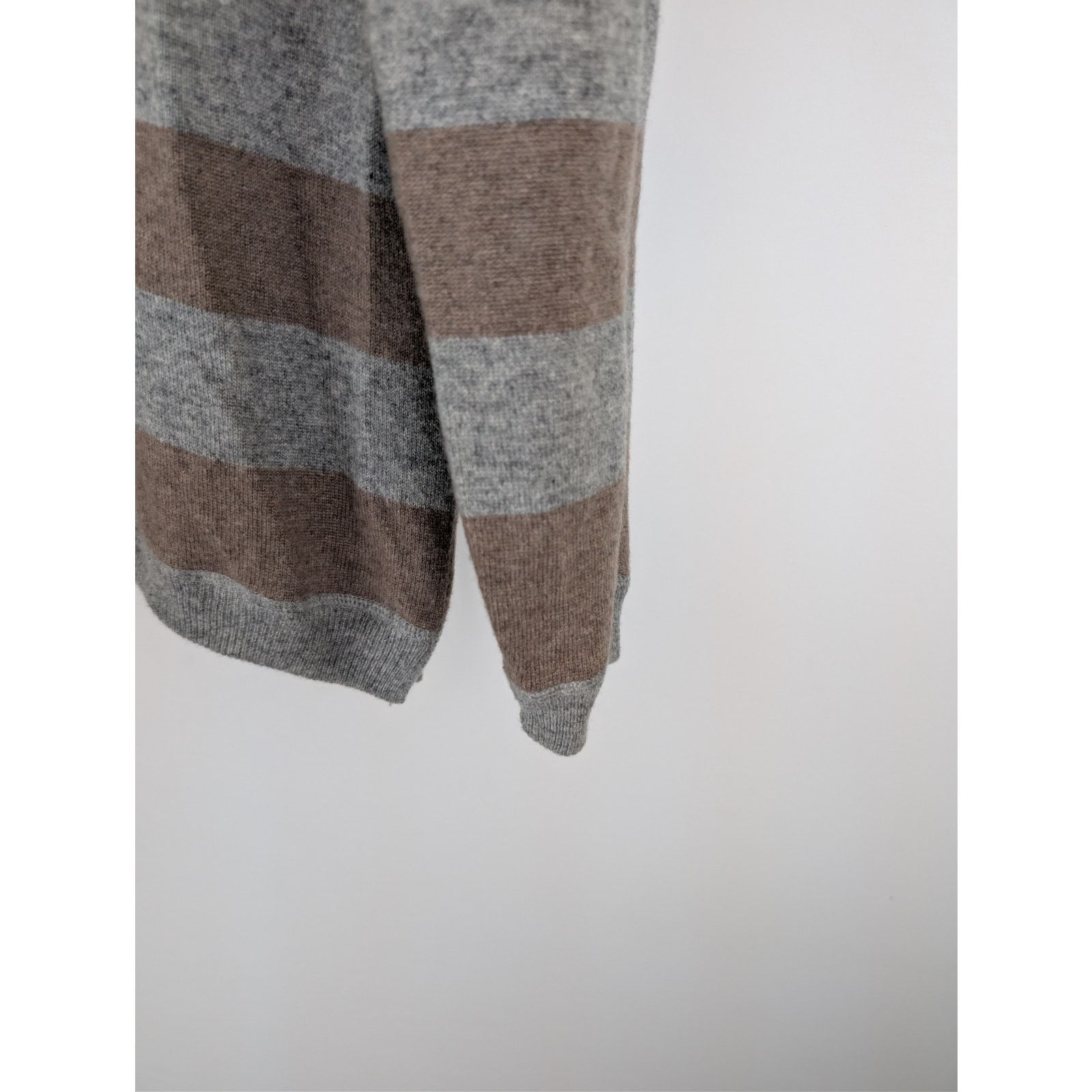 Brunello Cucinelli o1rshd1 CC20 Long Sleeve Striped Polo Shirt in Multicolor Size US M / EU 48-50 / 2 - 5 Thumbnail