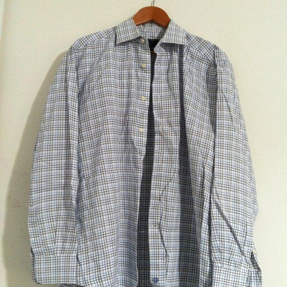 David Donahue DAVID DONAHUE MENS COTTON DRESS SHIRT SIZE: 16.5/34-35 Size US L / EU 52-54 / 3 - 3 Thumbnail