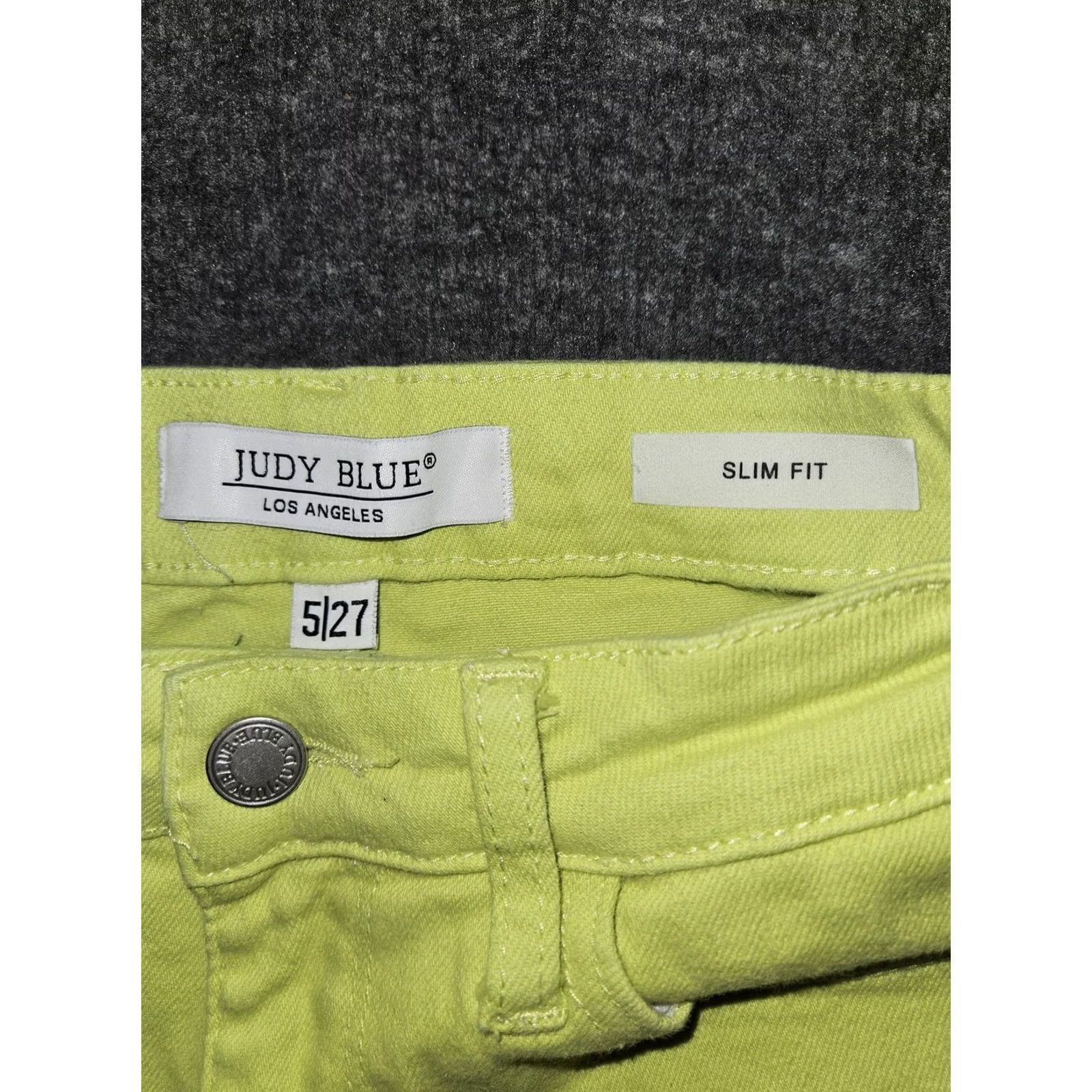 Vintage Judy Blue Jeans Womens Slim Fit Green 5/27 Zip Fly JB88456 NG Jeans Slim Fit Green Womens 27 in 26.5 in Inseam Size 27" / US 4 / IT 40 - 2 Thumbnail