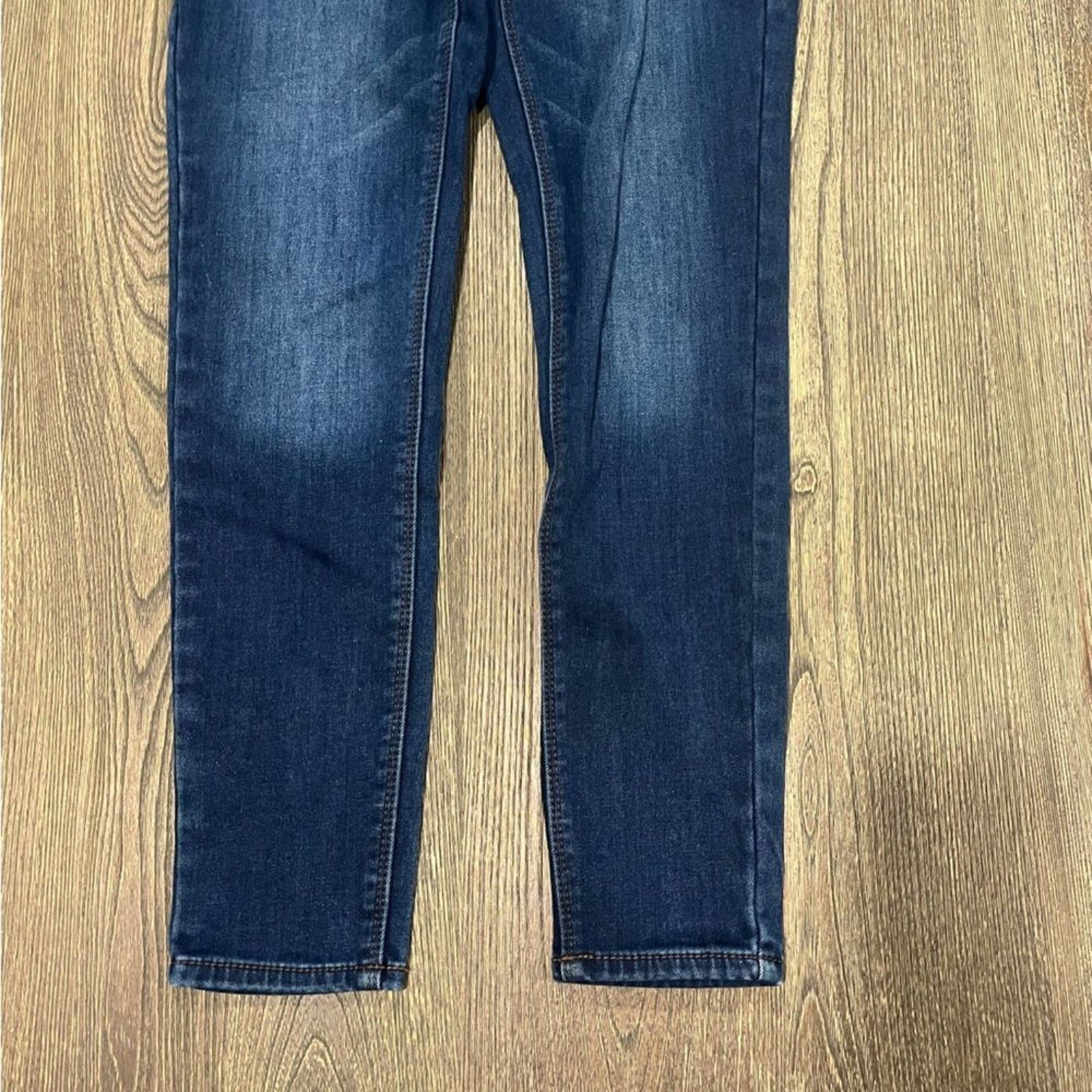 Vintage Copper Key Skinny Jeans High Rise Whisker Denim Stretch Sz 7 Size 30" / US 8 / IT 44 - 11 Thumbnail