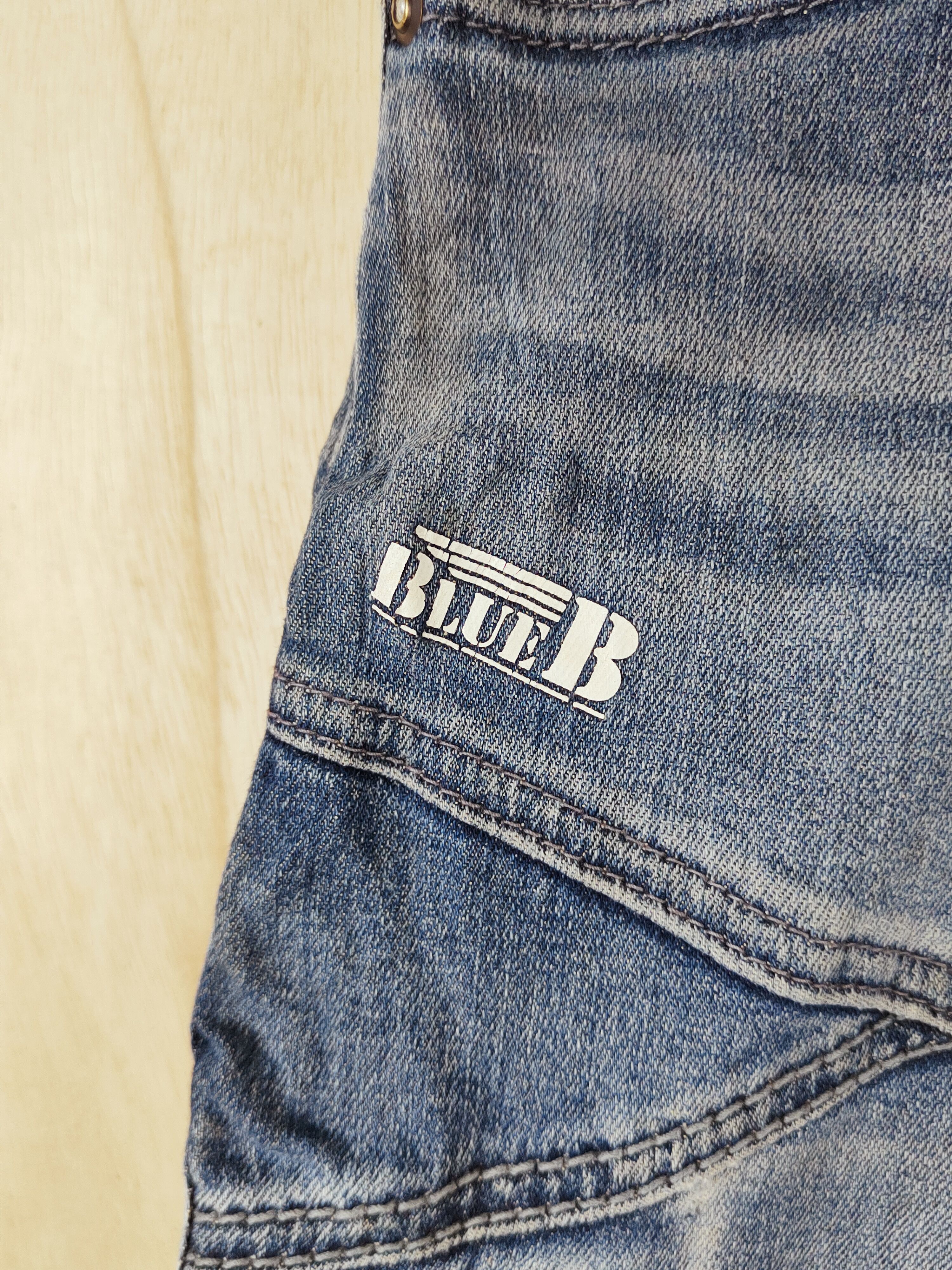 Japanese Brand BlueB Blue Distressed vintage Ripped Jeans #S2527 Size US 38 / EU 54 - 3 Thumbnail