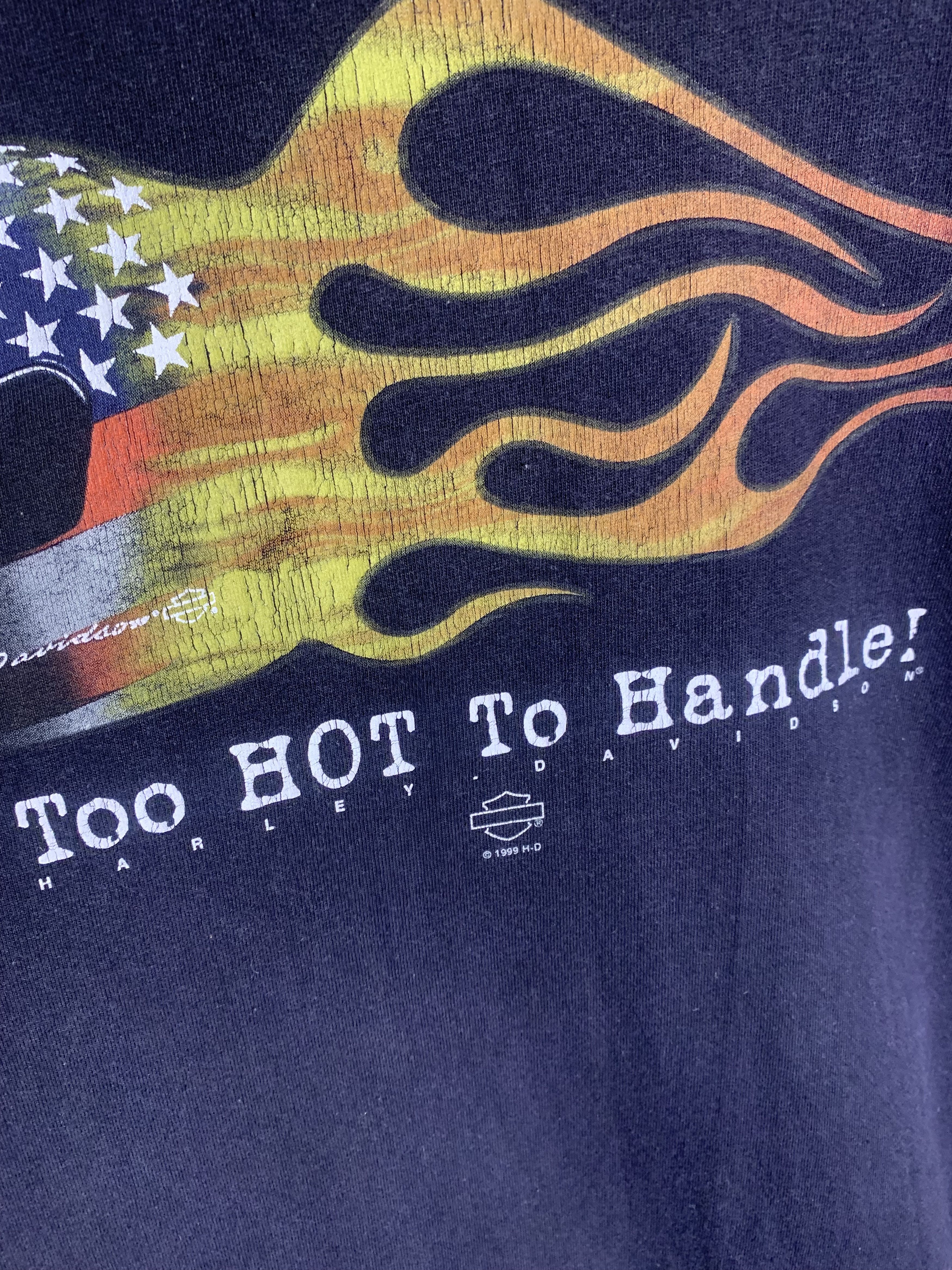 Harley Davidson VINTAGE HARLEY DAVIDSON MOTORCYCLE RETRO DESIGNER 1999 Y2K Size US XL / EU 56 / 4 - 4 Thumbnail