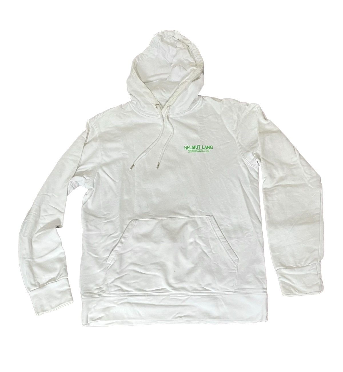 Helmut Lang *FINAL DROP* Helmut lang logo white hoodie Size US M / EU 48-50 / 2 - 1 Thumbnail