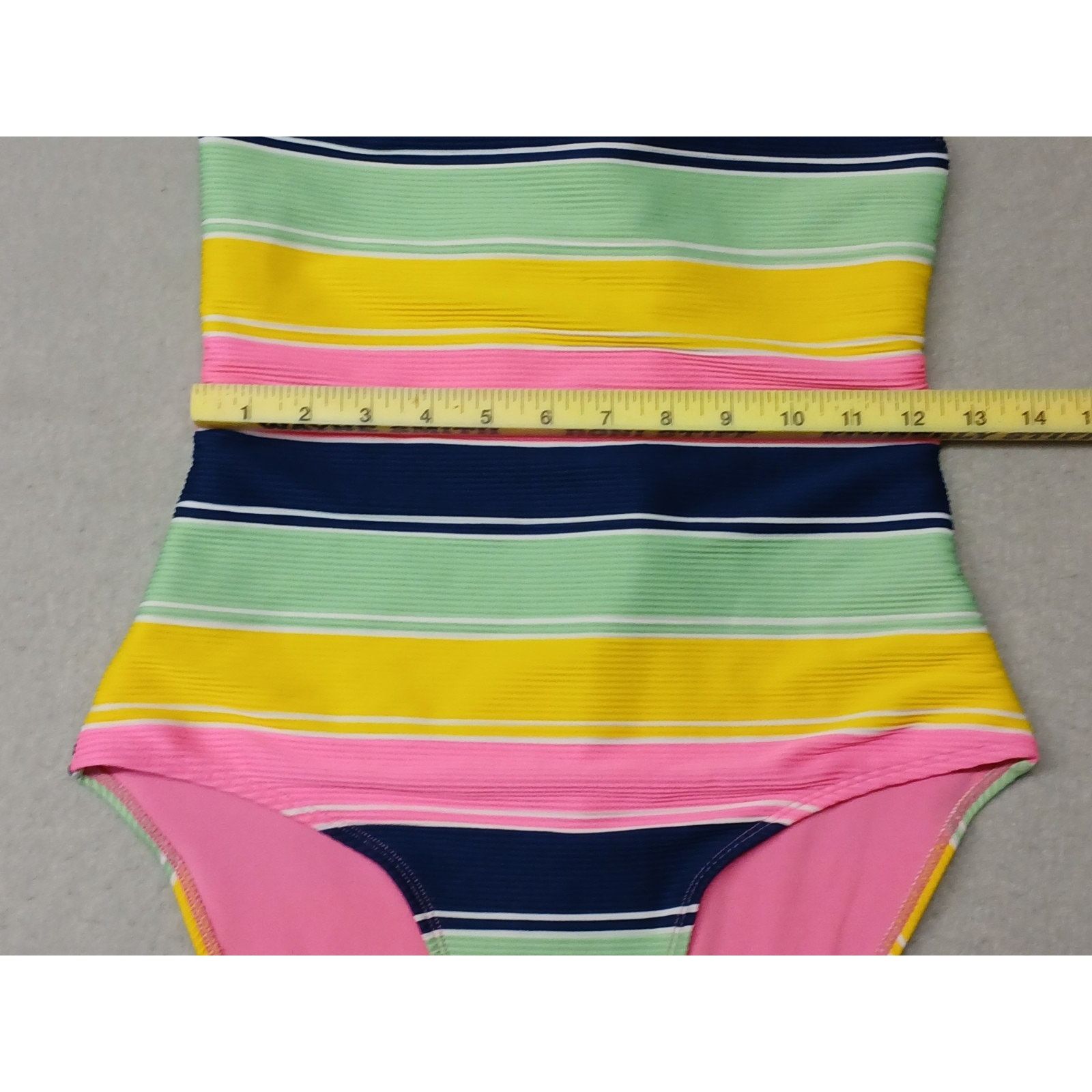 Other There Abouts (XL) Women's One Pc. Multicolor Strap Swim Suit Size ONE SIZE - 6 Thumbnail