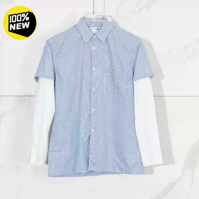 Comme des Garcons comme des garcons striped fake two long sleeved shirts Size US XS / EU 42 / 0 - 1 Thumbnail