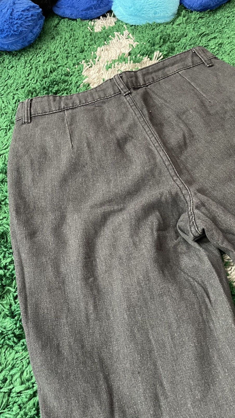 Vintage Flare baggy zipper jeans flared goth Size US 31 - 14 Thumbnail