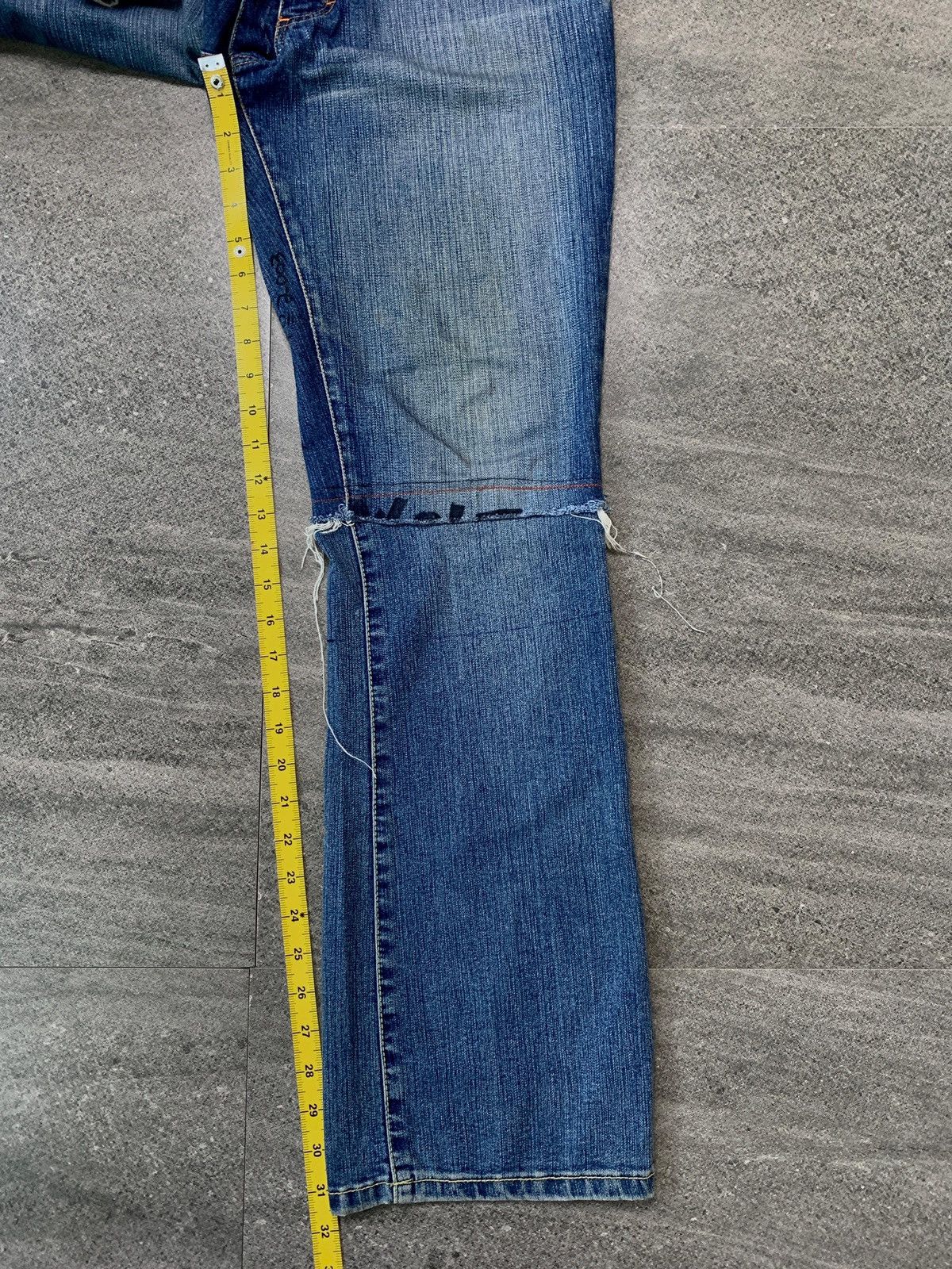 Walter Van Beirendonck FREE TAX! 2003 W&LT Reconstructed Bootcut Denim Jeans Size US 32 / EU 48 - 16 Thumbnail