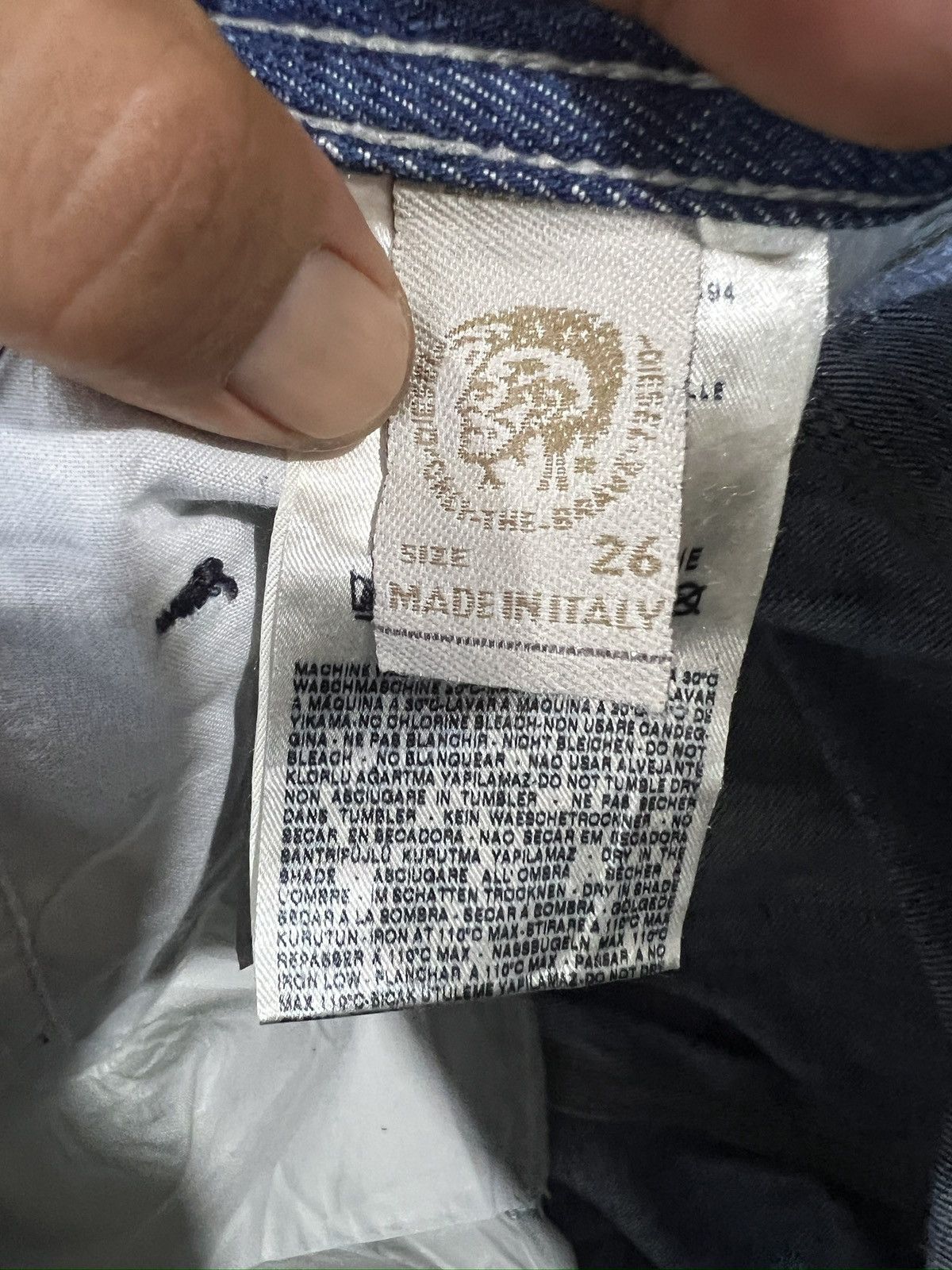 Diesel 🔥Vintage Diesel Distressed Denim Size US 29 - 16 Thumbnail