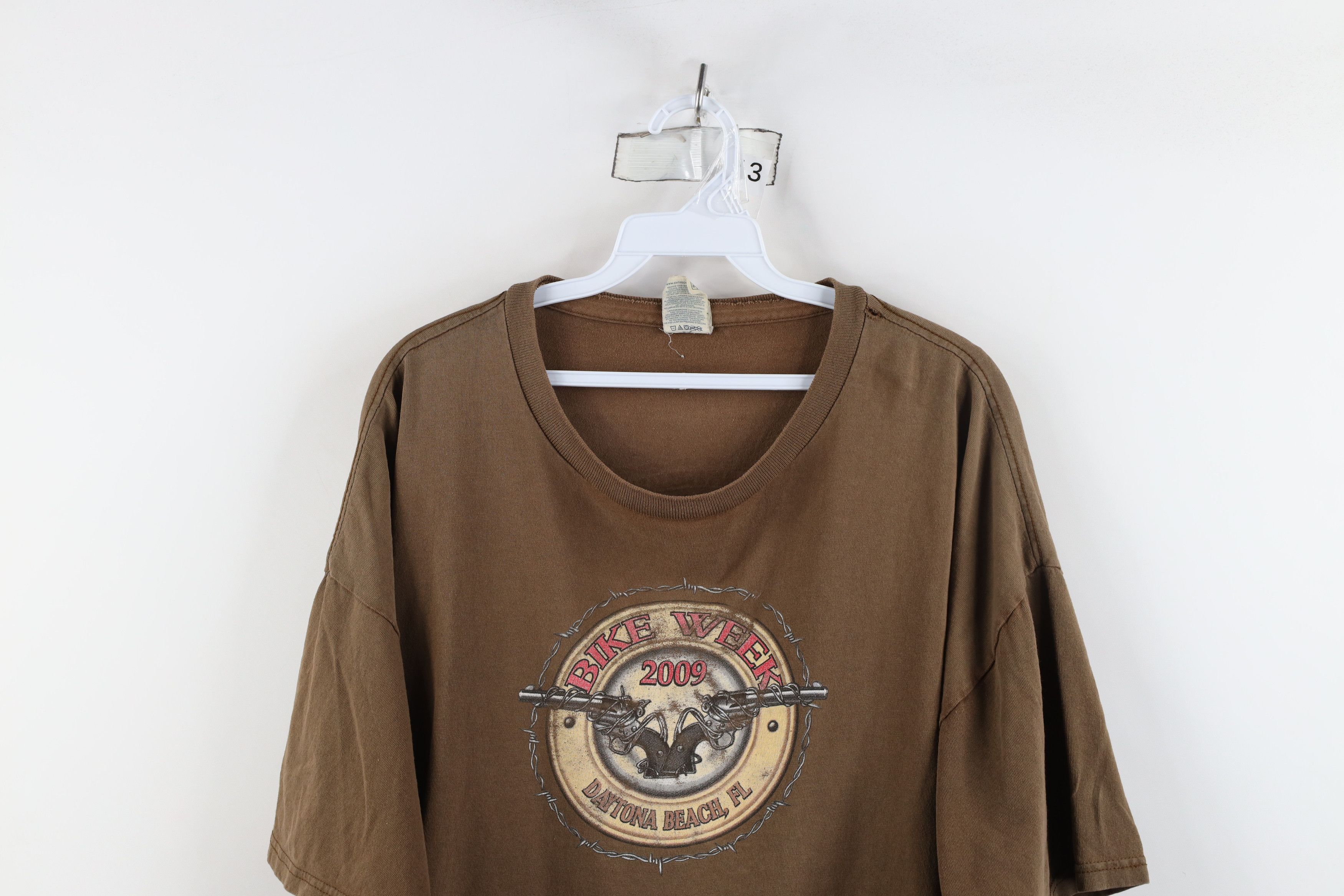 Vintage Vintage Y2K Daytona Bike Week Tribal Barbed Wire T-Shirt Size US XXL / EU 58 / 5 - 2 Thumbnail