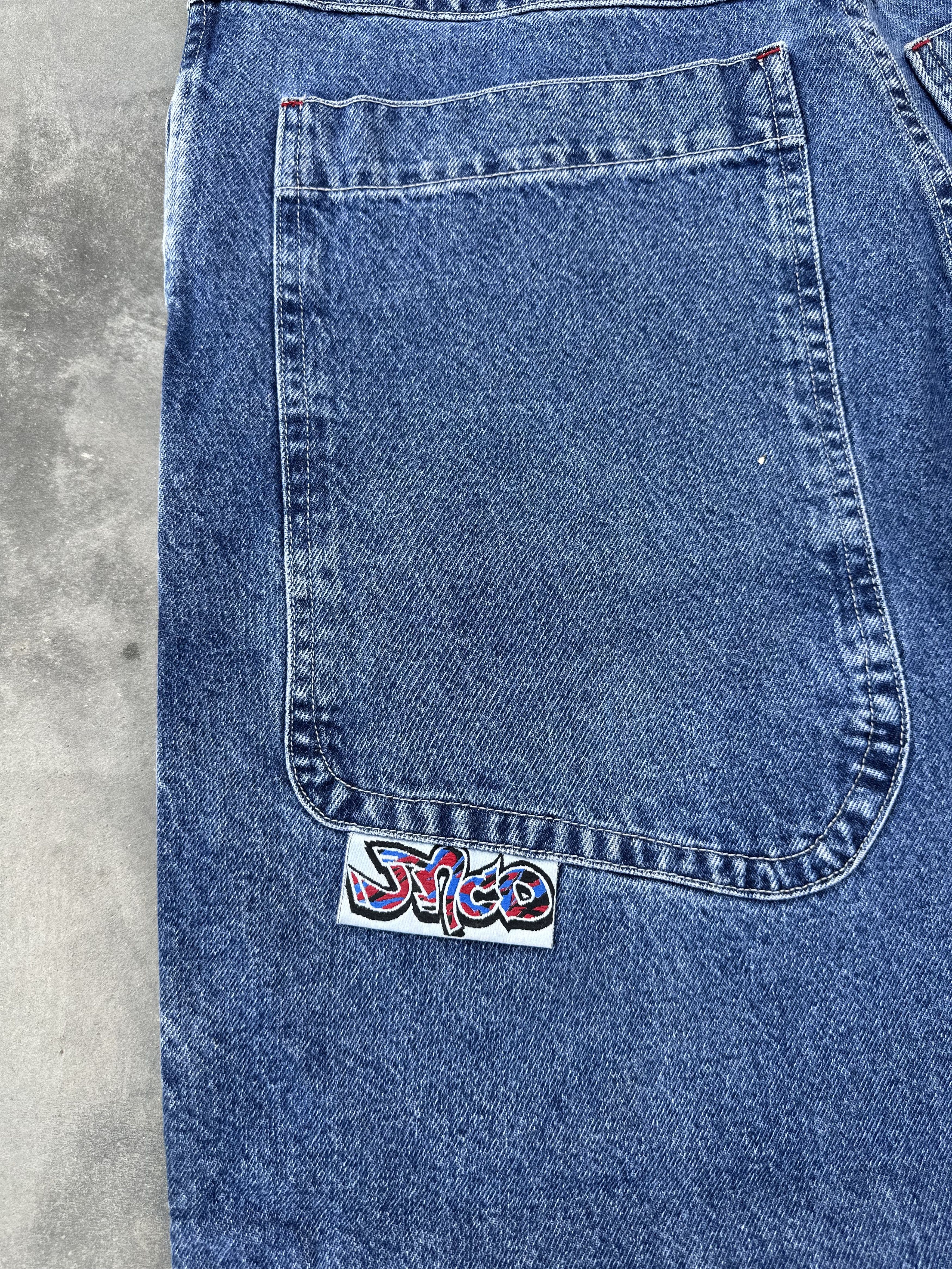 JNCO Vintage JNCO Wide Leg Denim Jeans – Y2K Skate Baggy Fit Size US 34 / EU 50 - 3 Thumbnail