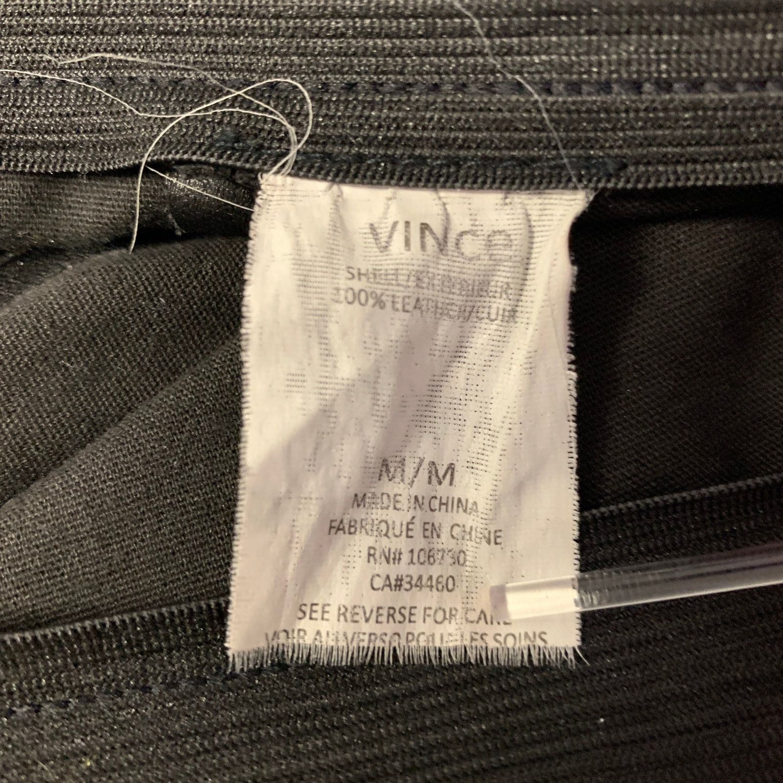 Vince VINCE Size M Black Leather Leggings Size US 30 / EU 46 - 5 Thumbnail