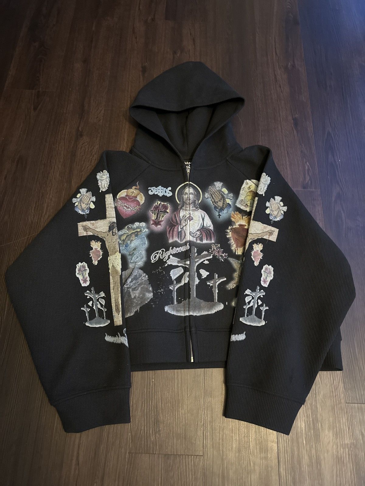 Other Righteous Ultimate Sacrifice Thermal Black Zipup Hoodie Size US M / EU 48-50 / 2 - 1 Thumbnail