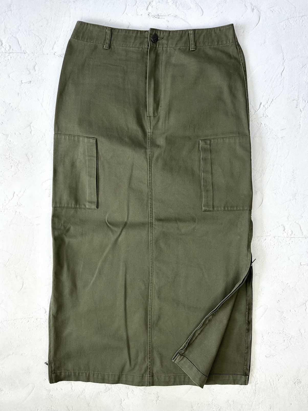 Beauty Beast × Vintage Neighborhood Zipper Cargo Maxi Skirt Size 26" / US 2 / IT 38 - 2 Thumbnail