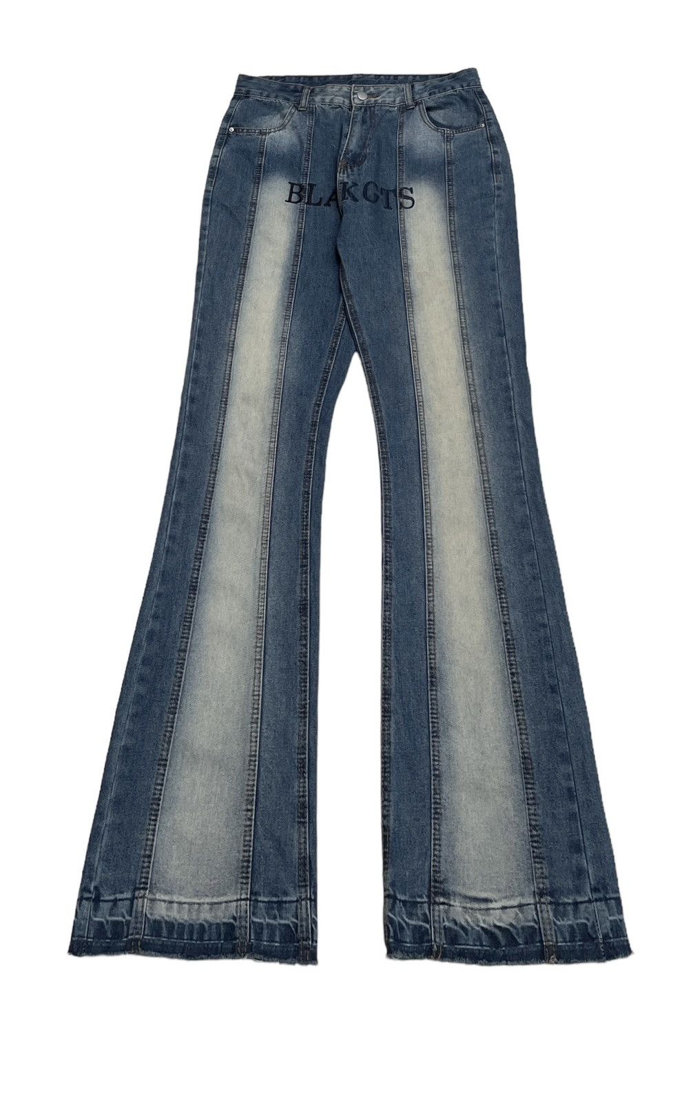 If Six Was Nine × Japanese Brand × Le Grande Bleu (L.G.B.) Very Rare Design Vintage Brand Oreeta Flared Jeans 1990s Size US 33 - 1 Thumbnail