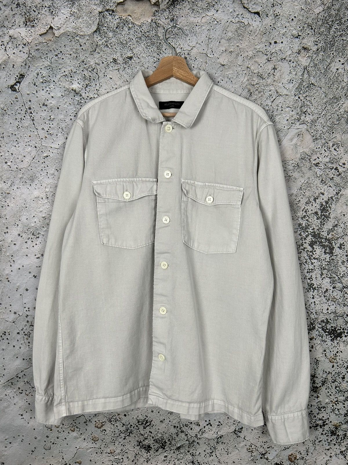 Allsaints Allsaints Overshirt Streetwear Luxury Vintage Grunge Rock Size US XL / EU 56 / 4 - 1 Thumbnail