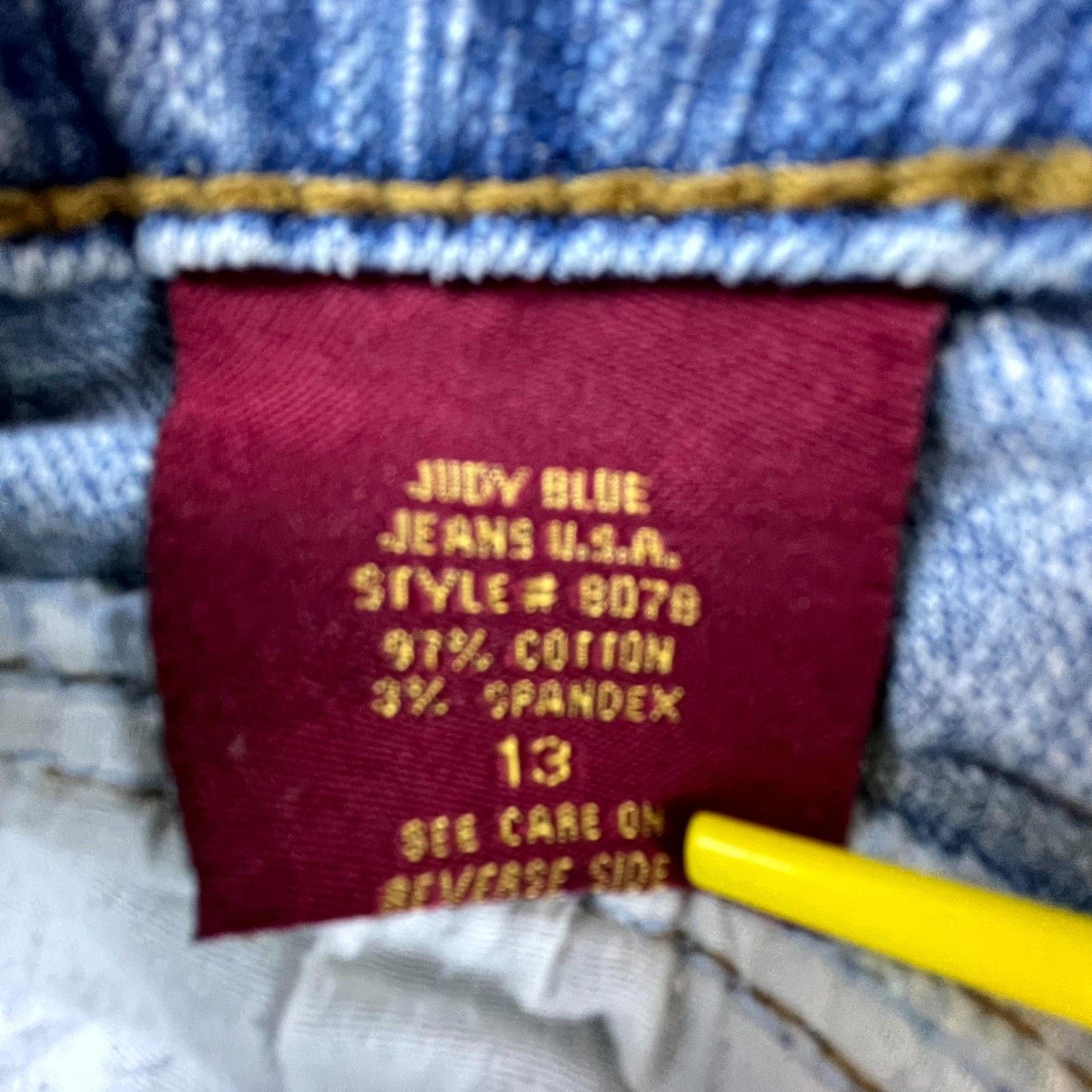 Judy Blue Judy Blue Jeans Women 13 Embroidery Wide Hippie Boho Y2K Size 36" / US 14 / IT 50 - 9 Thumbnail