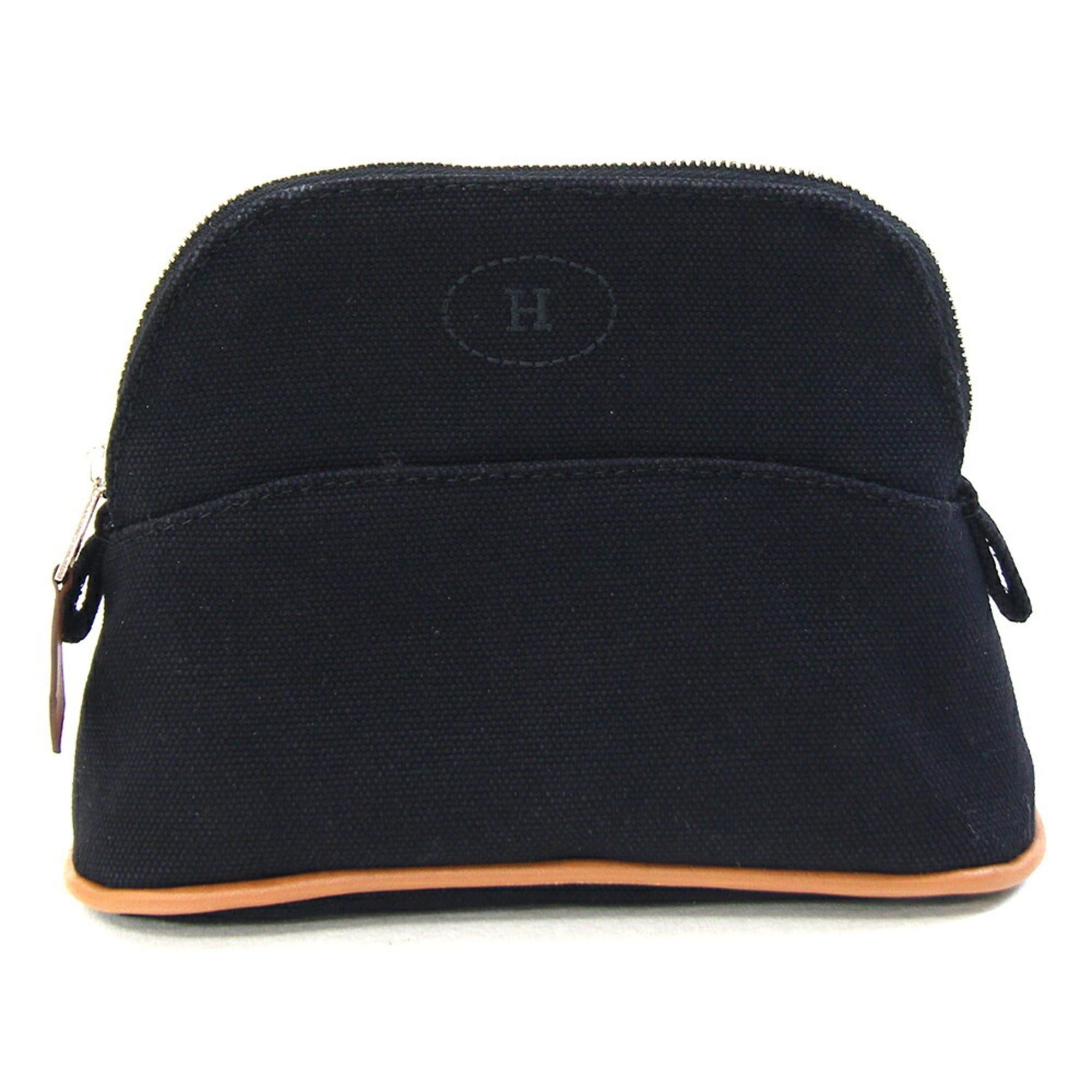 Hermes Hermès Bolide Mini Pouch H104772M Black Cotton Canvas Travel for Men and Women