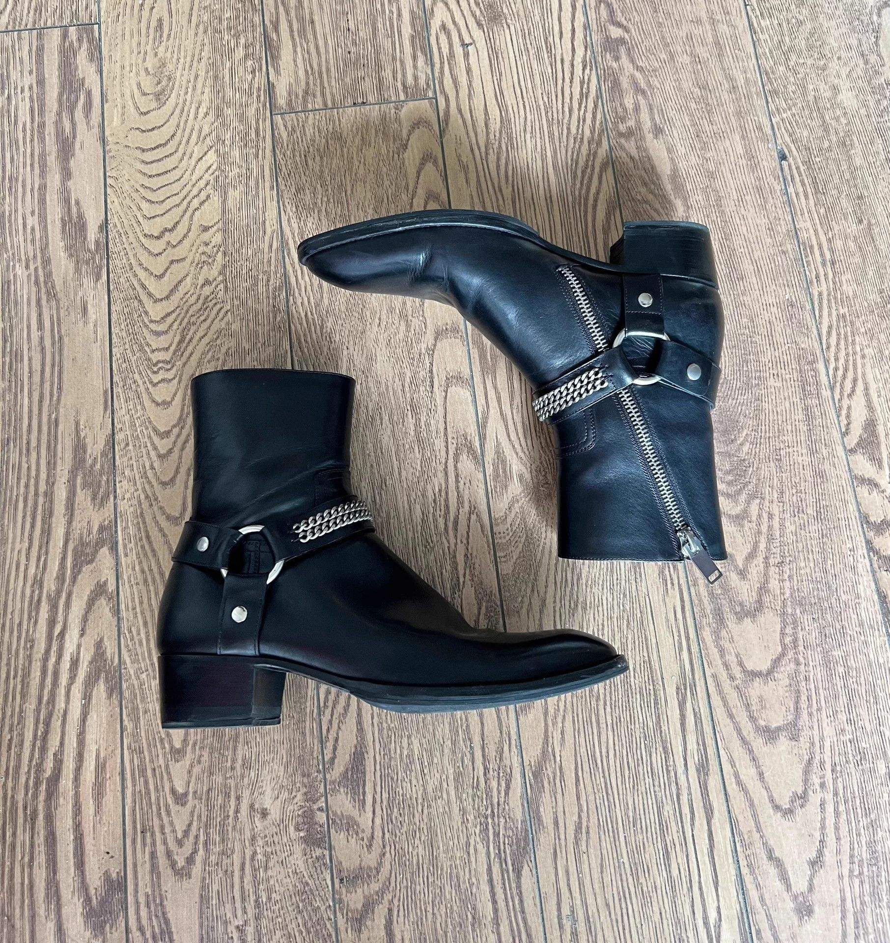 Saint Laurent Paris Saint Laurent Original Chain Boots (SLP) Size US 7 / EU 40 - 5 Thumbnail