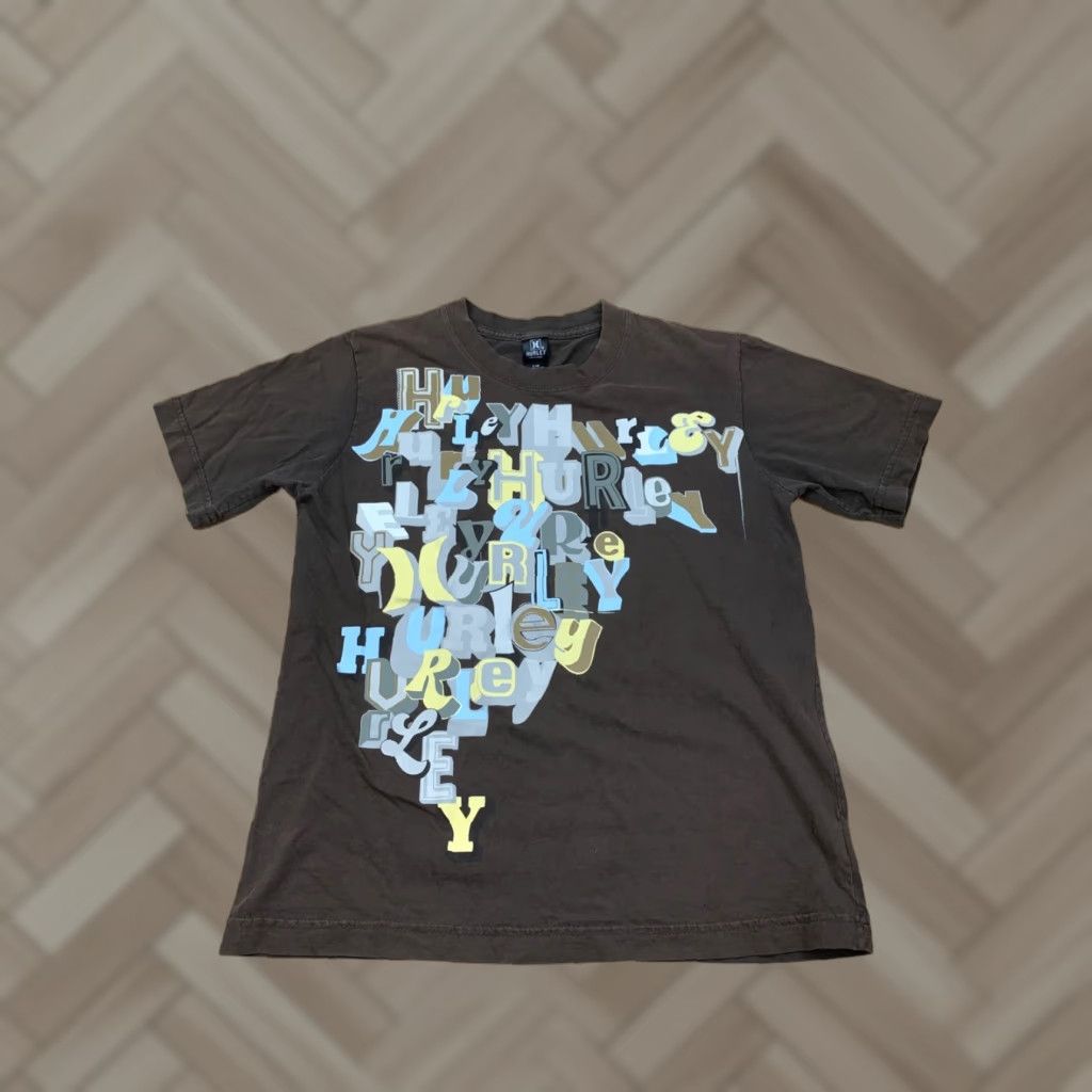 Hurley VINTAGE Hurley T Shirt Short Sleeve Brown Mens S 4098 Size US S / EU 44-46 / 1 - 1 Thumbnail