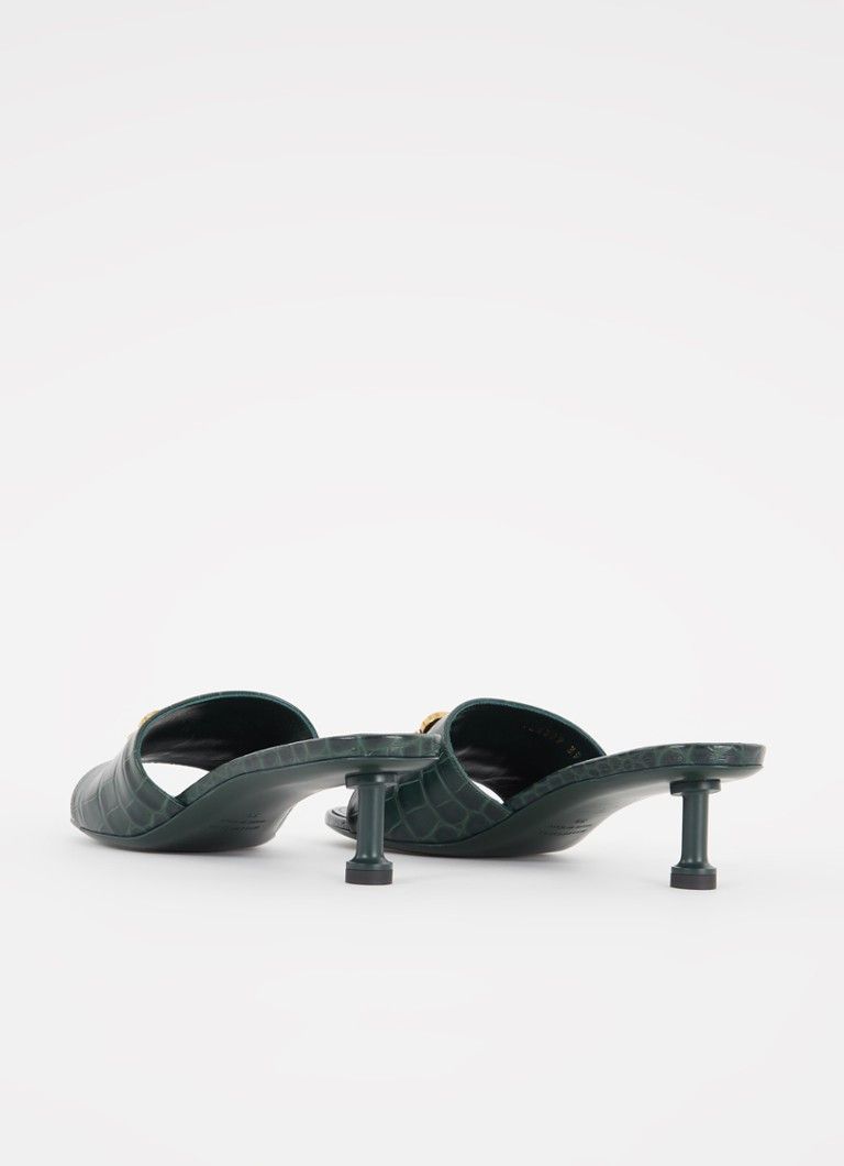 Balenciaga o1y0625 Mules in Dark Green Size US 6 / IT 36 - 5 Thumbnail