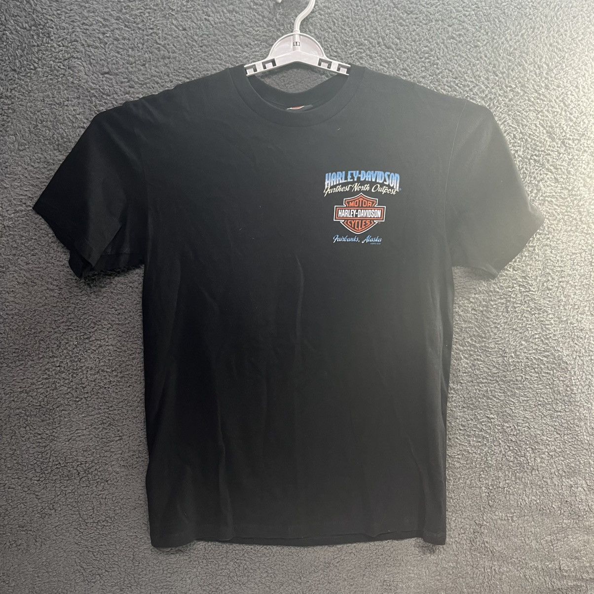 Harley Davidson Harley Davidson Black T Shirt Men's L Farthest North Outpost Size US L / EU 52-54 / 3 - 1 Thumbnail