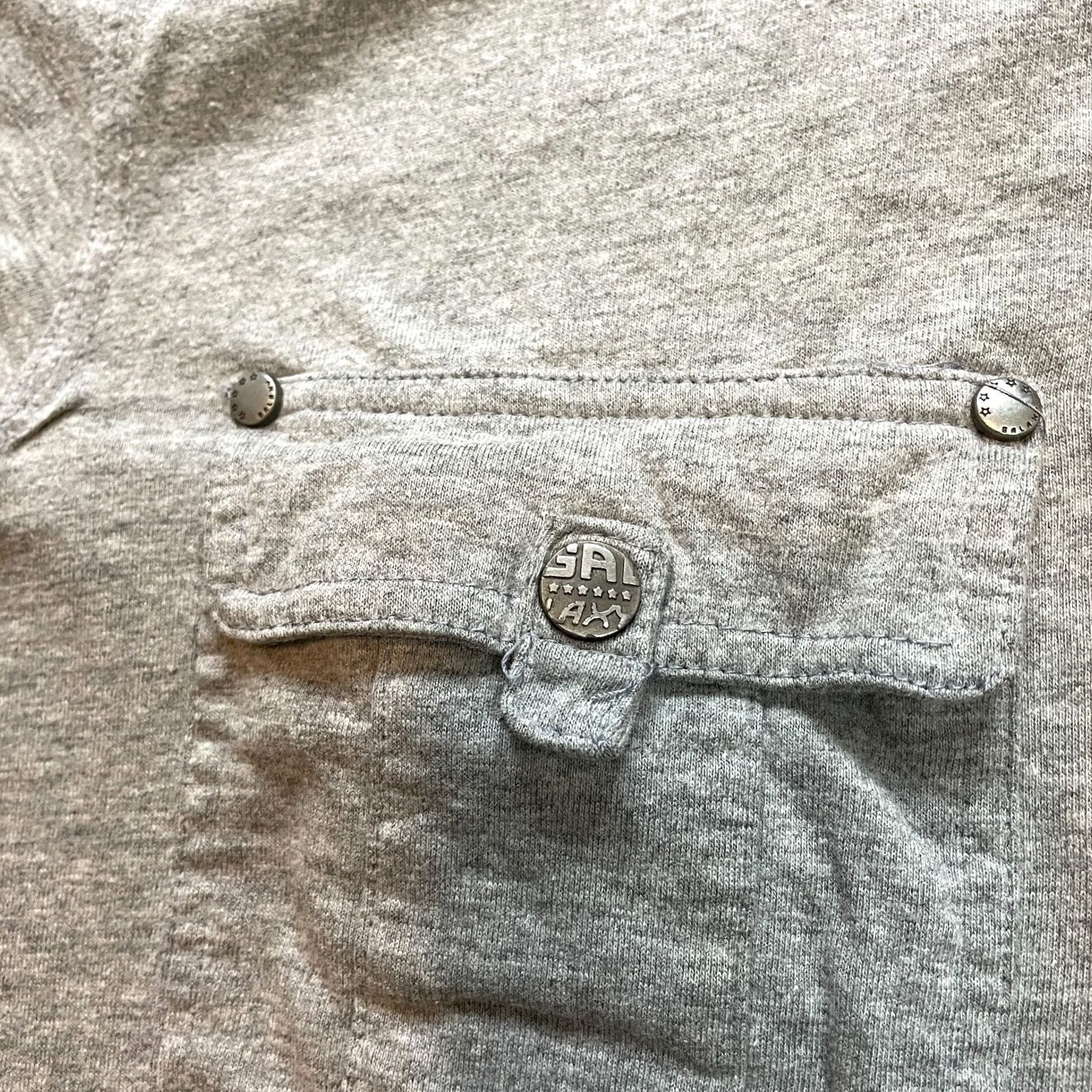 Vintage Galaxy Polo Shirt Mens Small Gray Relaxed Double Pocket Collared Golf Rugby Top Size US S / EU 44-46 / 1 - 7 Thumbnail