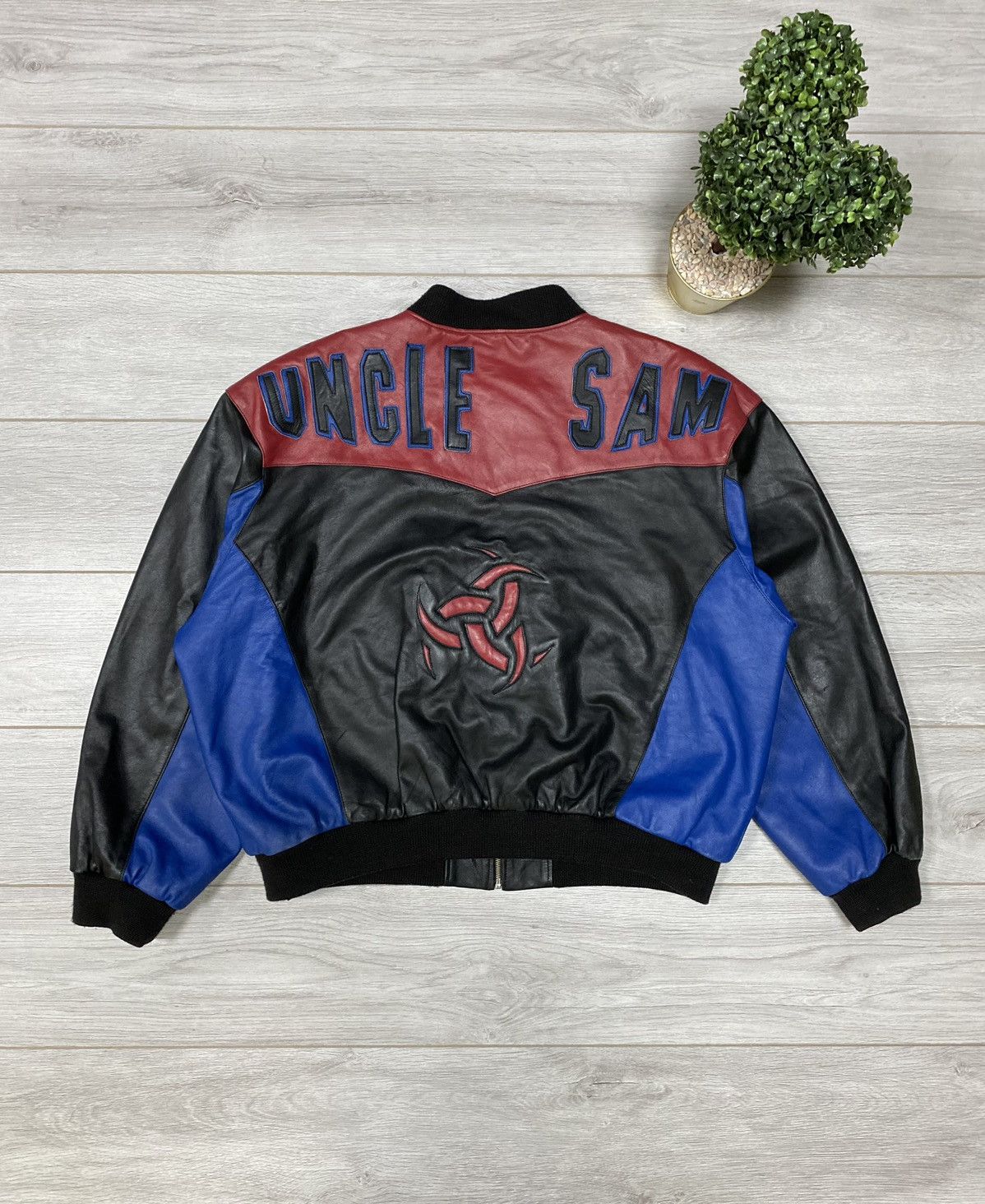 Other Vintage Uncle Sam leather bomber oversized diesel avirex y2k Size US XXL / EU 58 / 5 - 1 Thumbnail