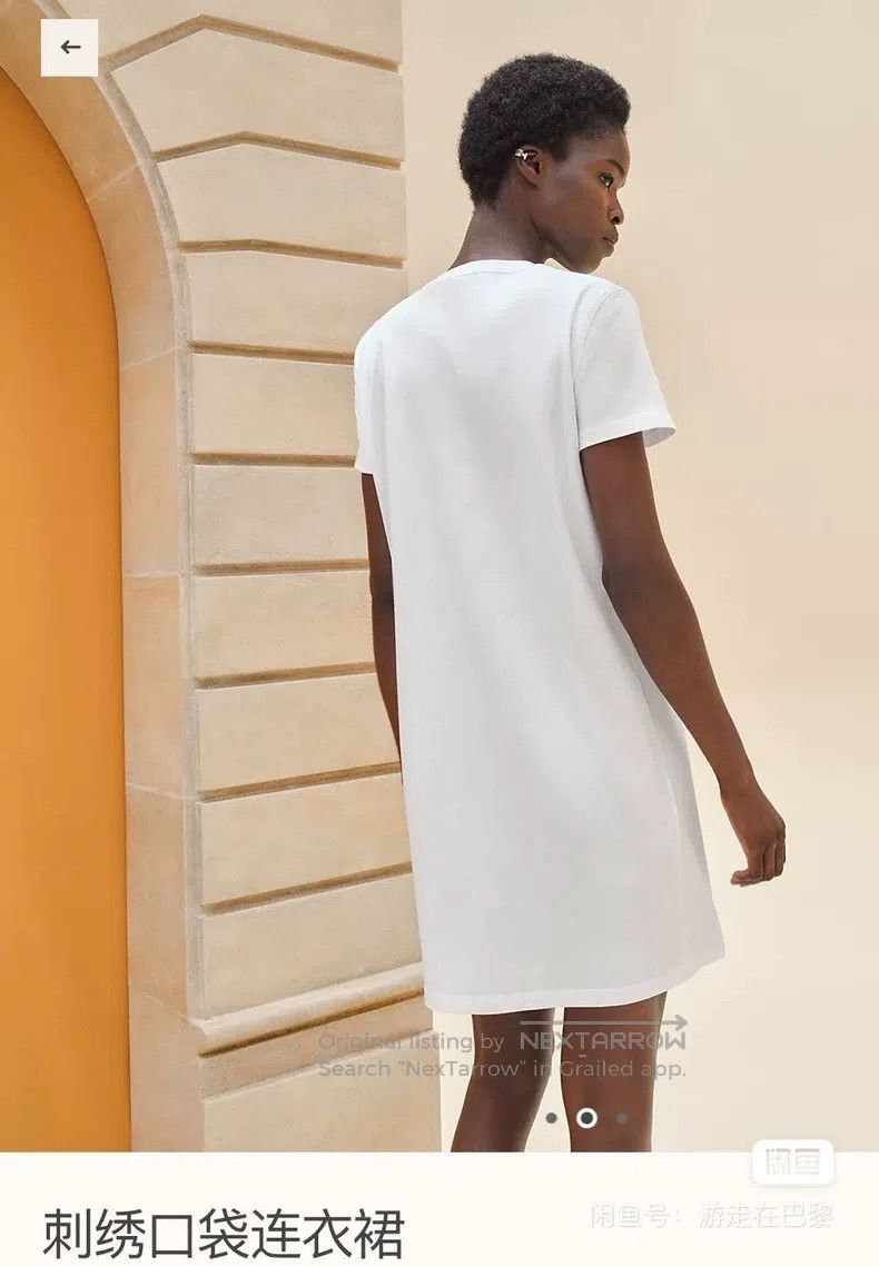 Hermes Hermes Embroidered H-style new straight dress Size M / US 6-8 / IT 42-44 - 5 Thumbnail