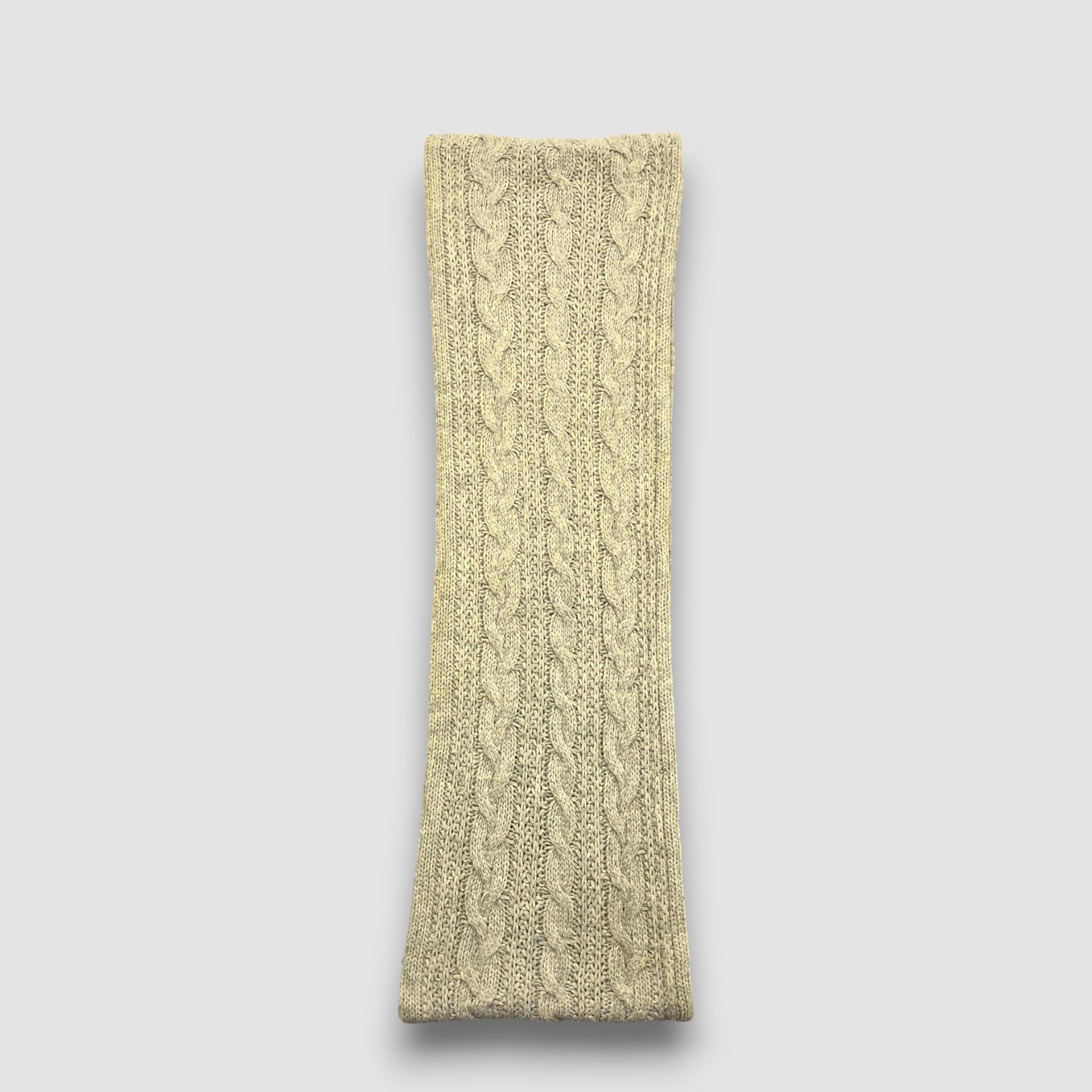 Homespun Knitwear Vintage Ships Infinity Scarf Cable Knit Ribbed Wool Scarves. Size ONE SIZE - 3 Thumbnail