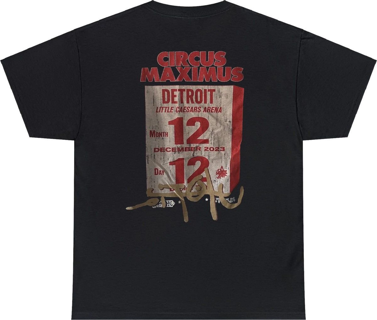 Band Tees Travis Scott Utopia Detroit Tour T-shirt Size US XL / EU 56 / 4 - 2 Thumbnail