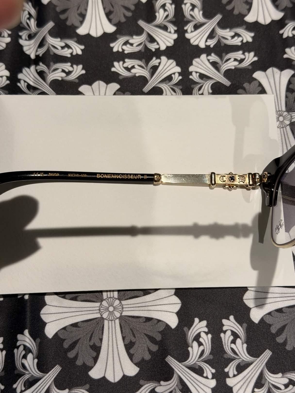 Chrome Hearts GRAIL CHROME HEARTS GLASSES GOLD/BLACK BONENNOISSEUR II Size ONE SIZE - 5 Thumbnail