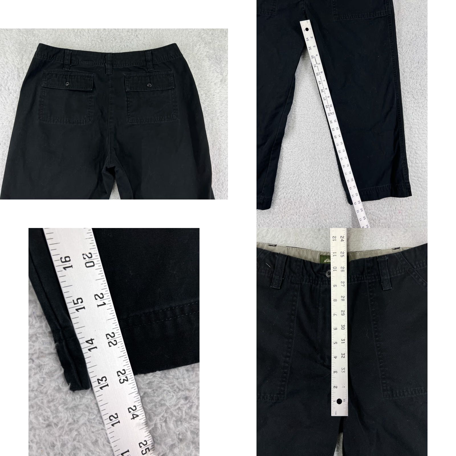 Eddie Bauer Eddie Bauer Women Jeans Black 10 Cotton 5-Pocket Straight Leg Inseam 23 in Zip Belt Loops Regular Size 32" / US 10 / IT 46 - 8 Thumbnail