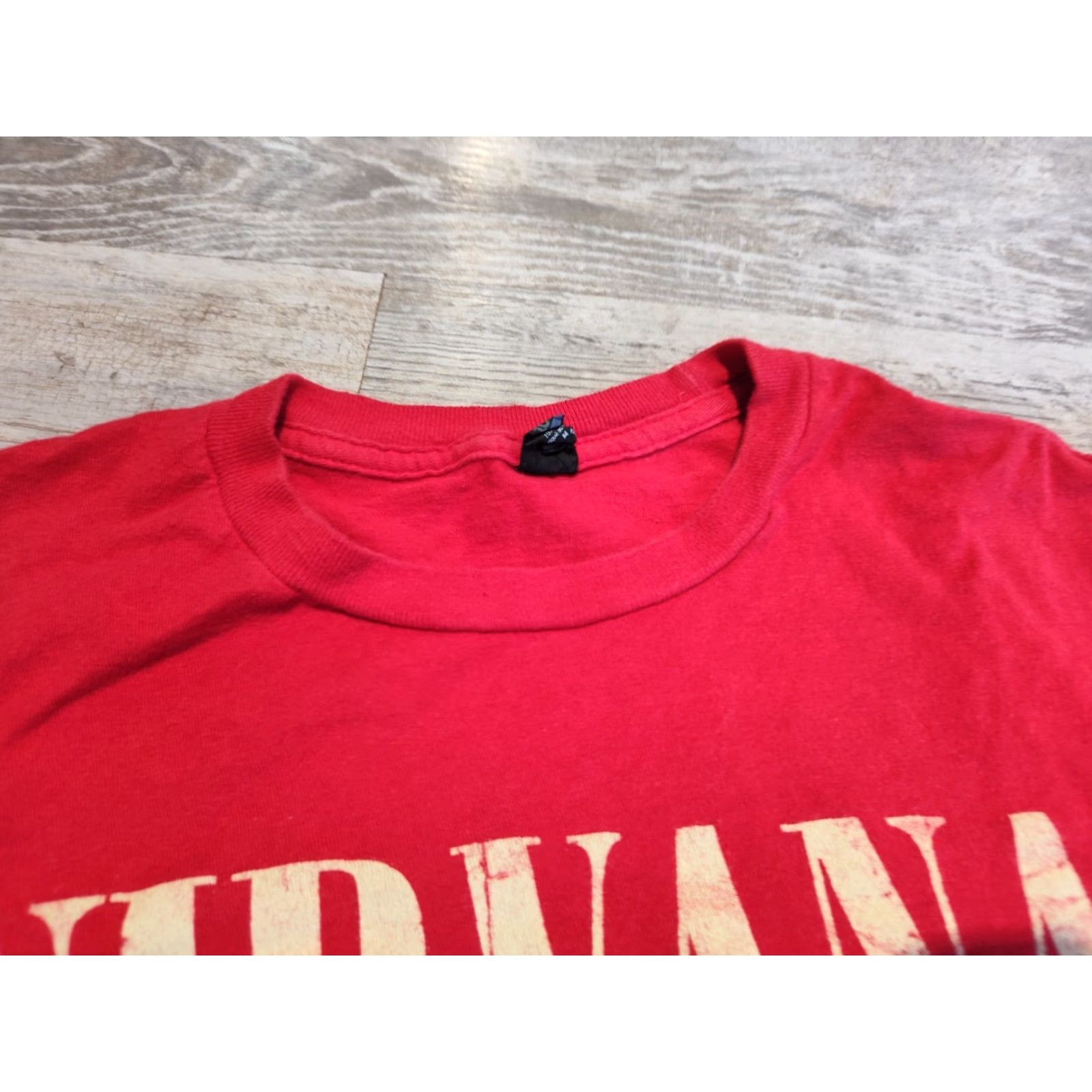 Tultex Nirvana In Utero Tultex Band T-Shirt Medium Red Graphic Print Mens Size US M / EU 48-50 / 2 - 4 Thumbnail