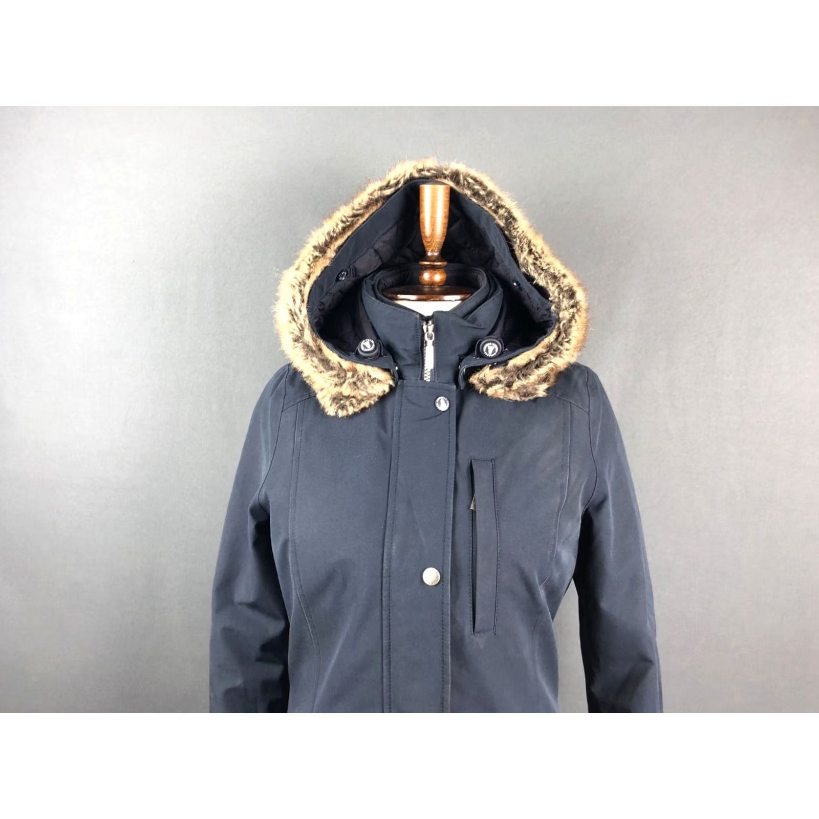 Barbour Barbour Jacket Women Full Zip Hooded Black Polyester 4 XS? Size S / US 4 / IT 40 - 4 Thumbnail