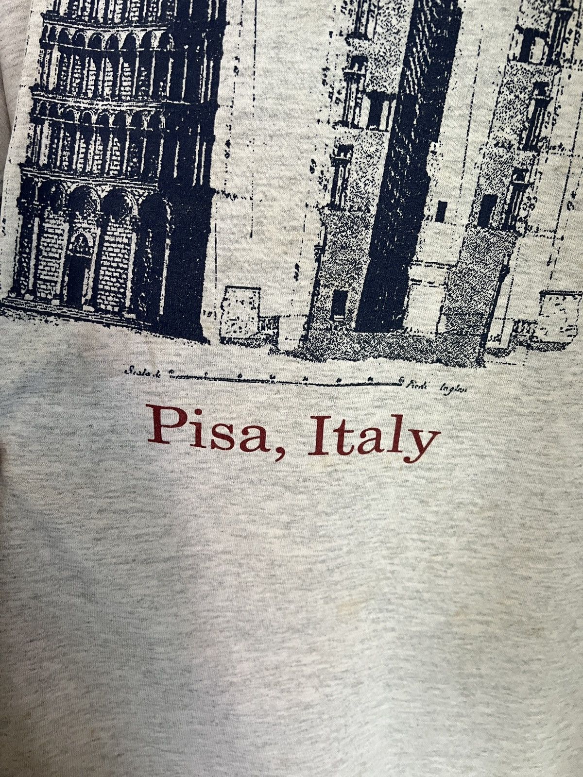 Gear for Sports 90s Pisa Italy Tower Souvenir Art Tee Size US XL / EU 56 / 4 - 4 Thumbnail
