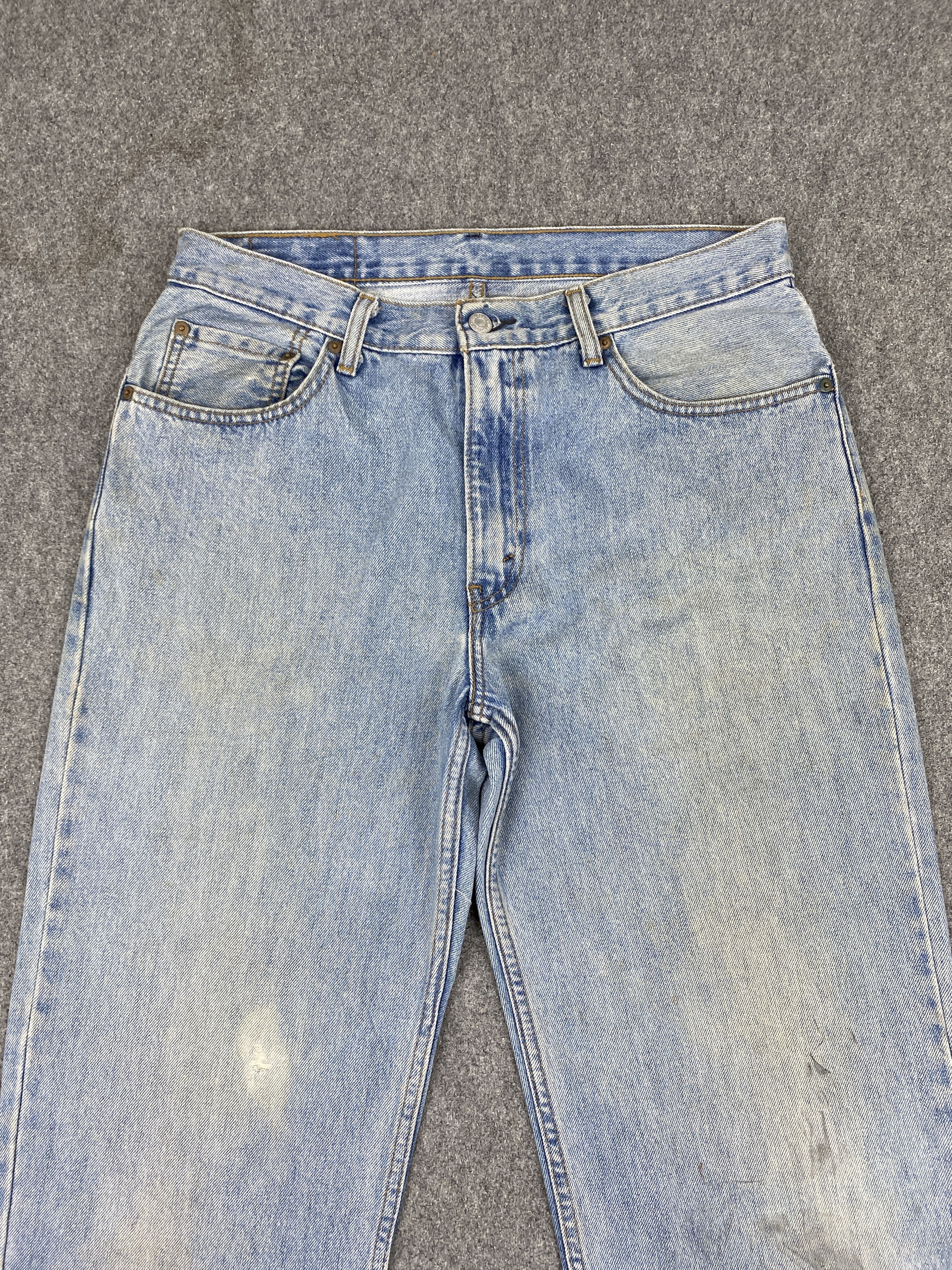 Levi's Vintage Levis 550 Faded Blue Jeans 33x32.5 S0026 Size US 33 - 2 Thumbnail