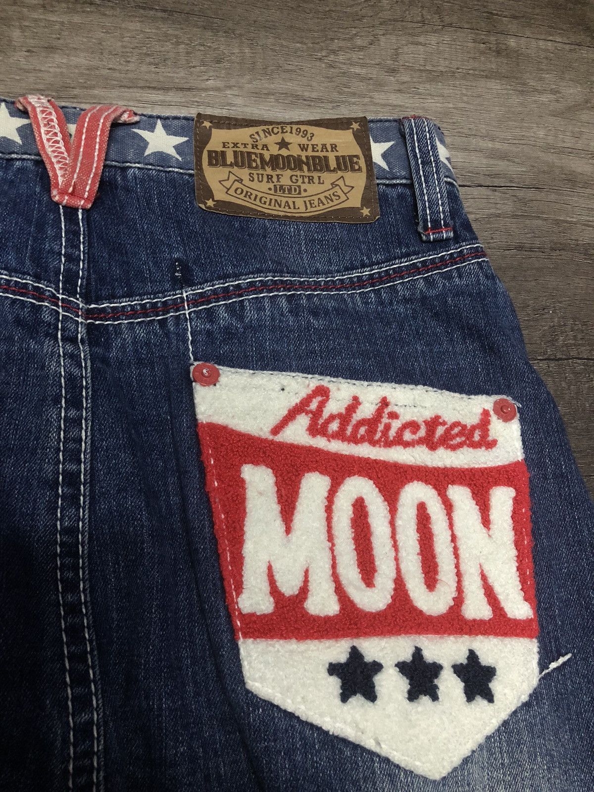 Japanese Brand BLUE MOON BLUE DENIM JEANS Size US 30 / EU 46 - 12 Thumbnail