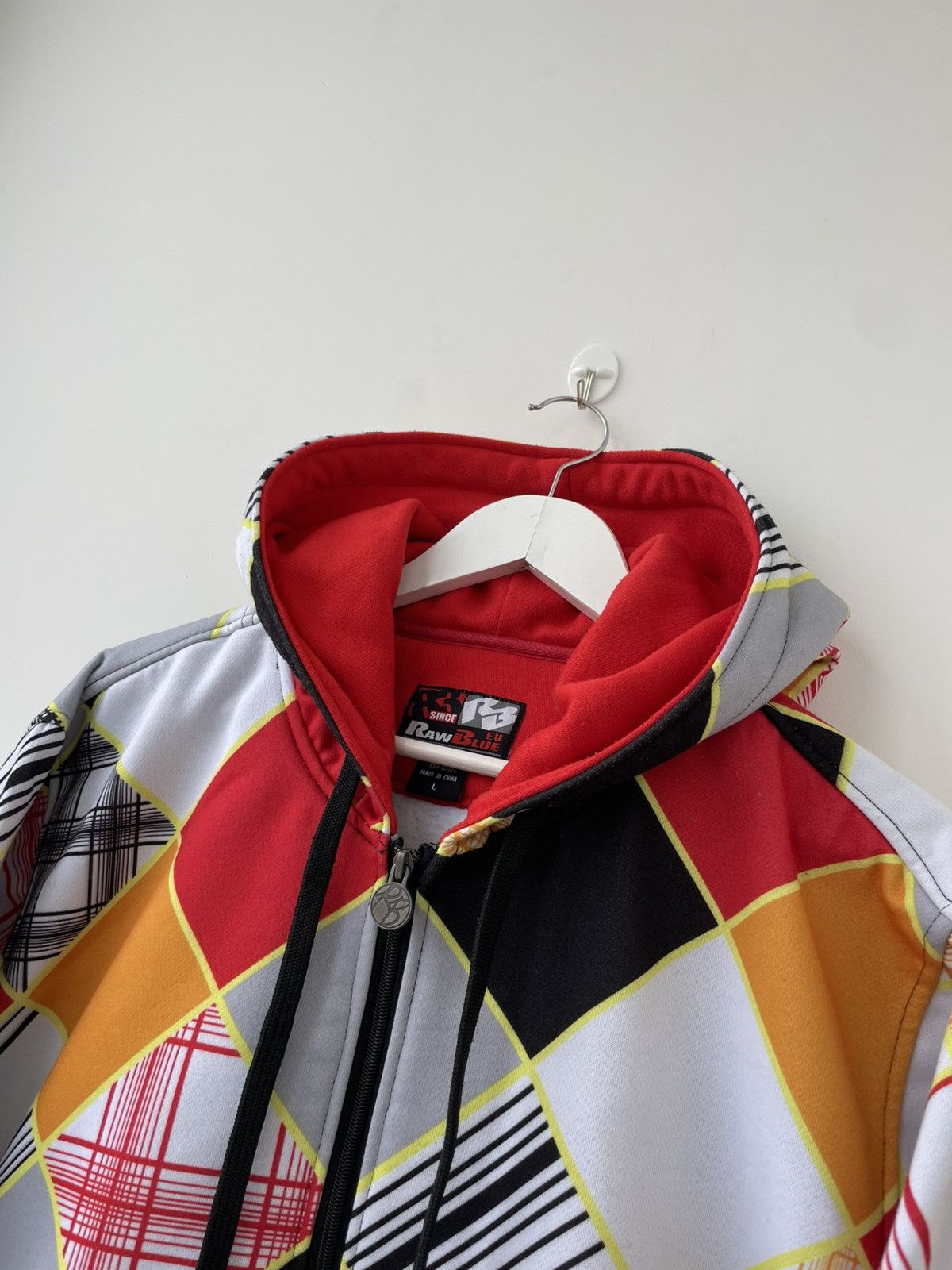 Vintage Raw Blue Rare Y2K Hiphop Rap Urban Full Zip Hoodie Oversized Size US L / EU 52-54 / 3 - 4 Thumbnail