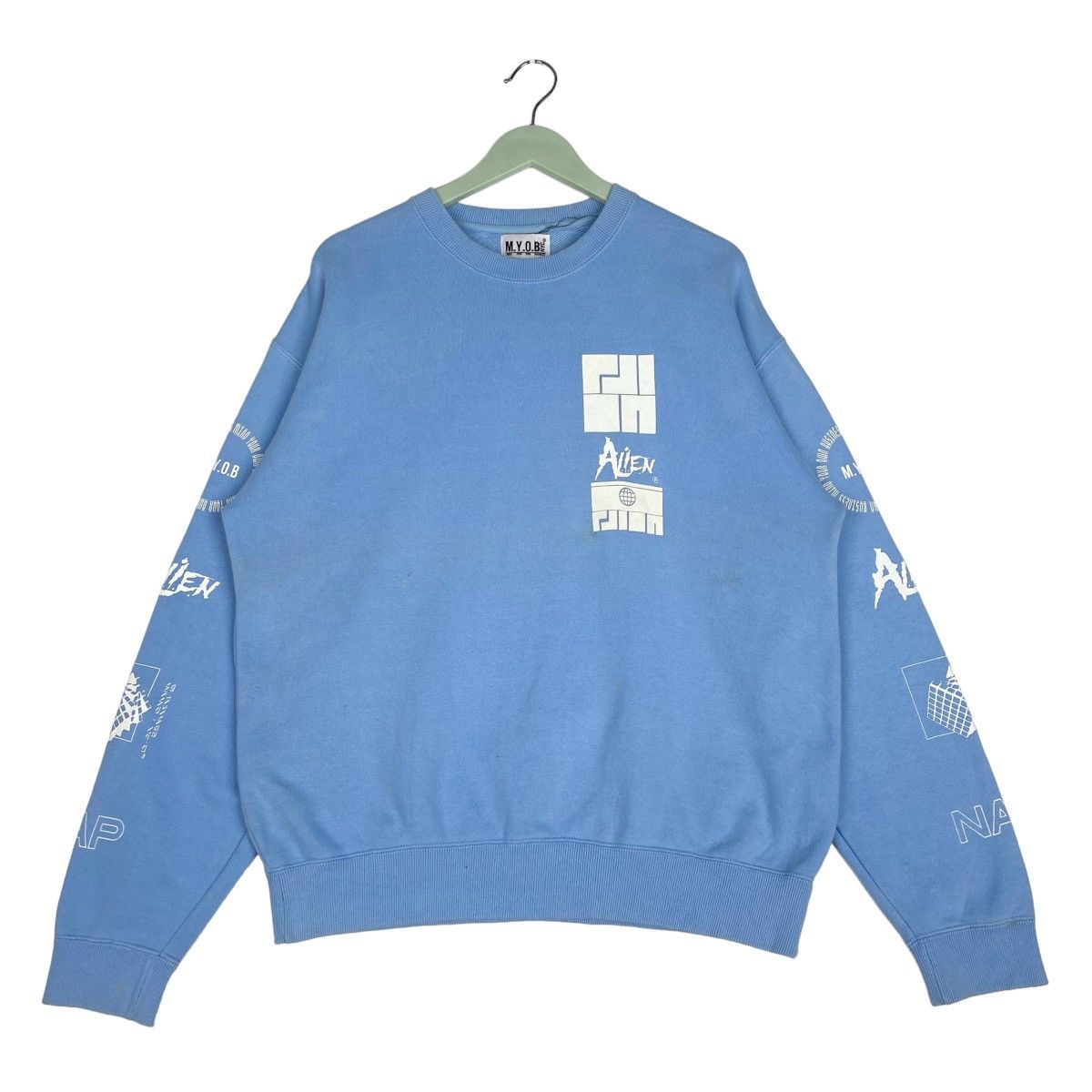 Designer × Vintage Alien Sweatshirt Crewneck Pullover Jumper Size US L / EU 52-54 / 3 - 1 Thumbnail