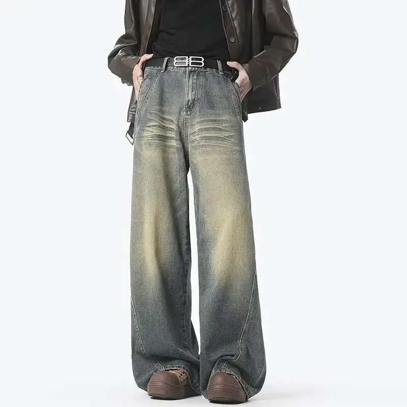 Japanese Brand × Jean Retro loose straight leg wide leg jeans Size US 32 / EU 48 - 1 Thumbnail