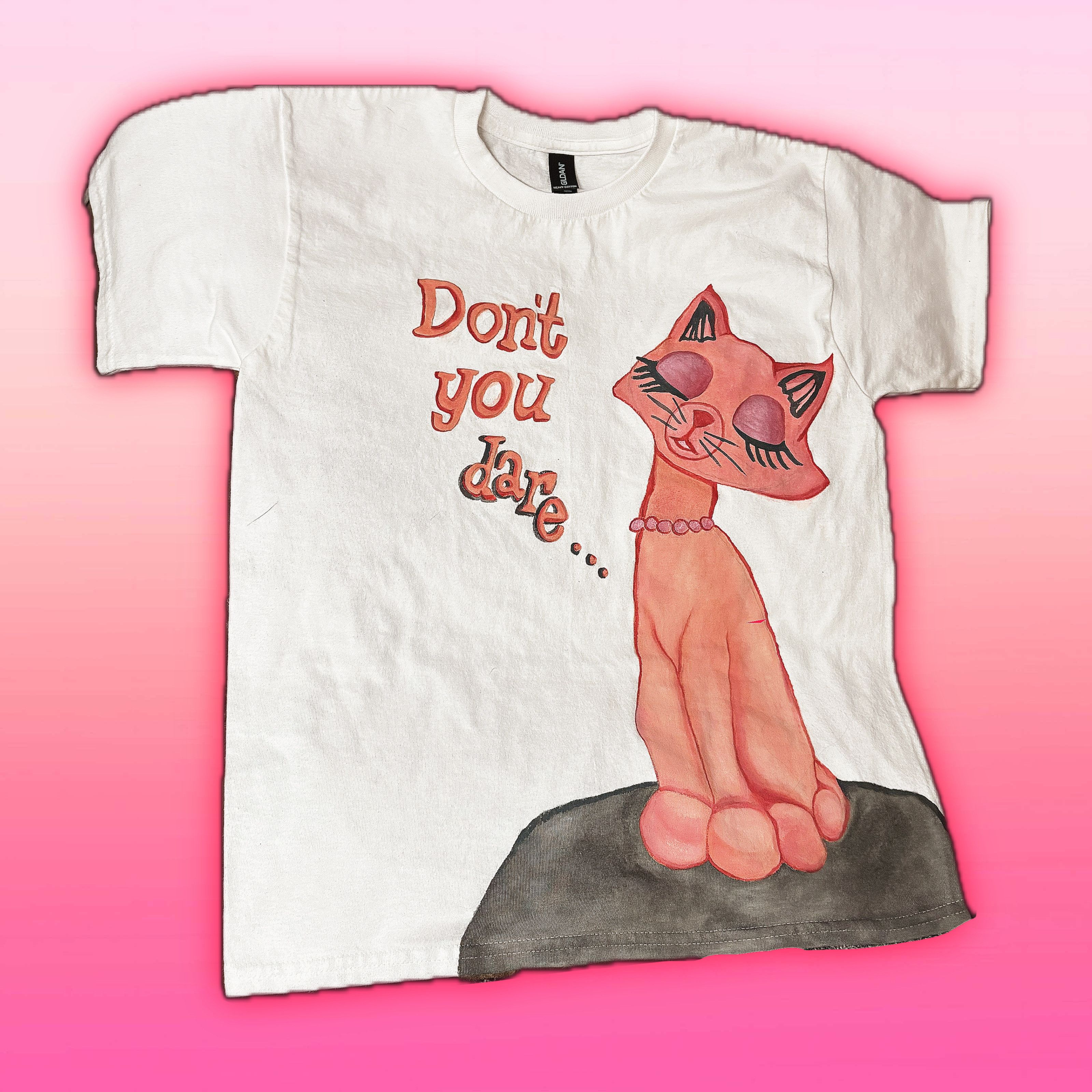Other Kittygirl Hand painted tee Size L / US 10 / IT 46 - 1 Thumbnail